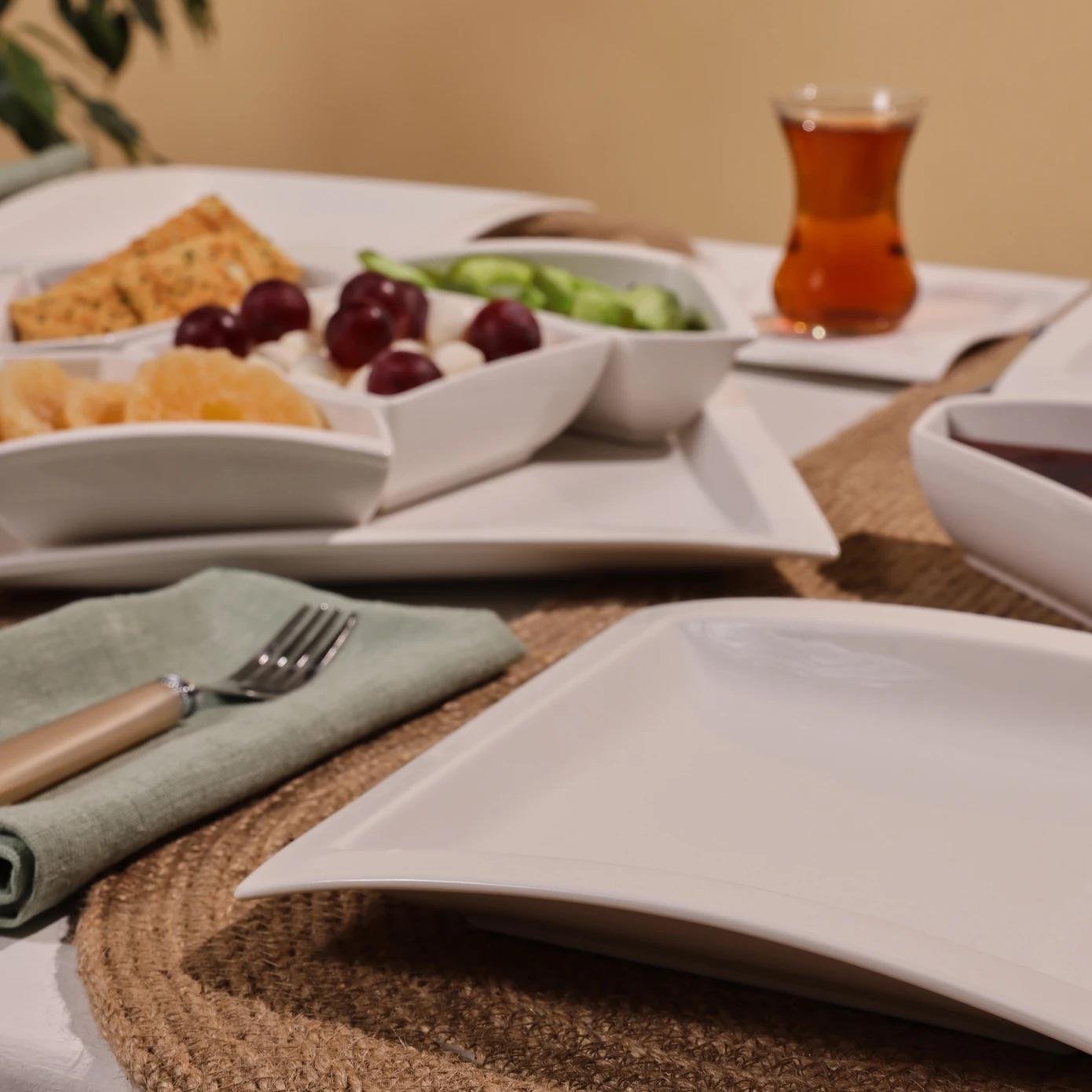 Karaca Janna Porselen 24 Parça 6 Kişilik Kahvaltı/Servis Takımı