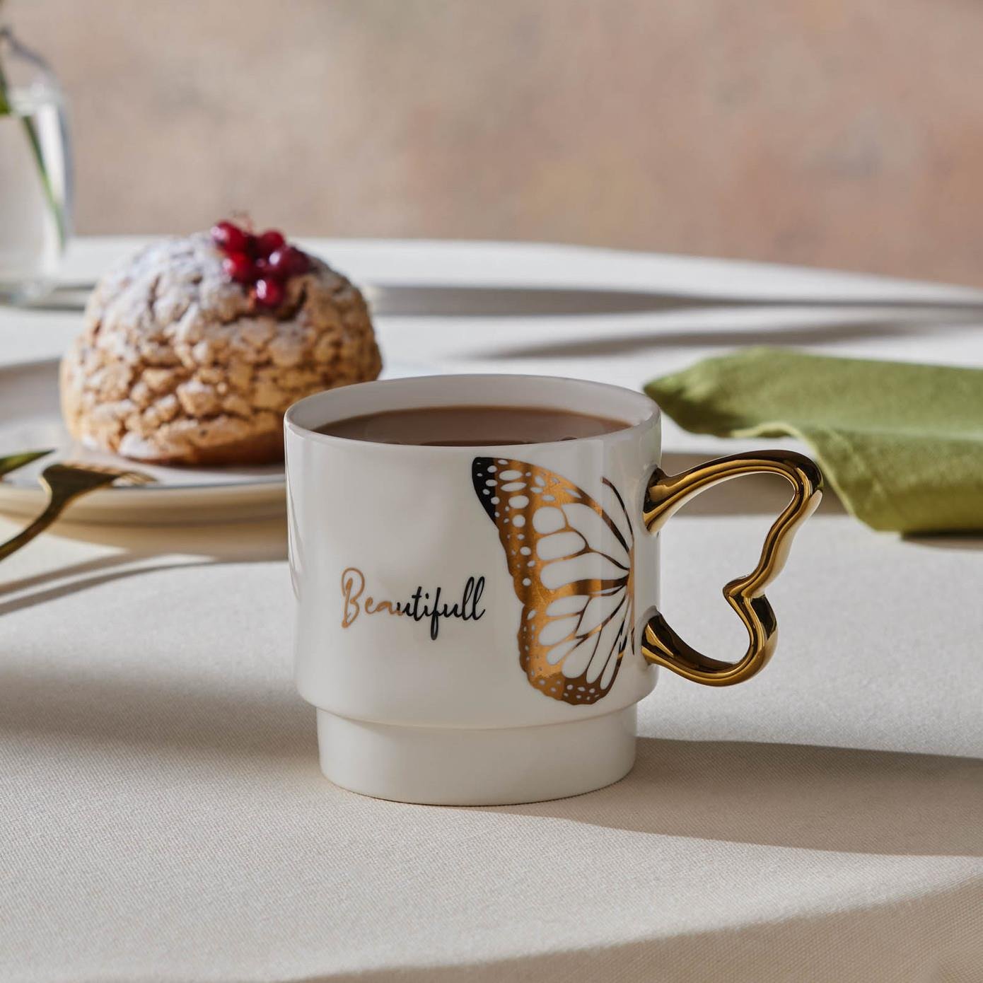 Karaca Kelebek Beauty Mug 340 Ml