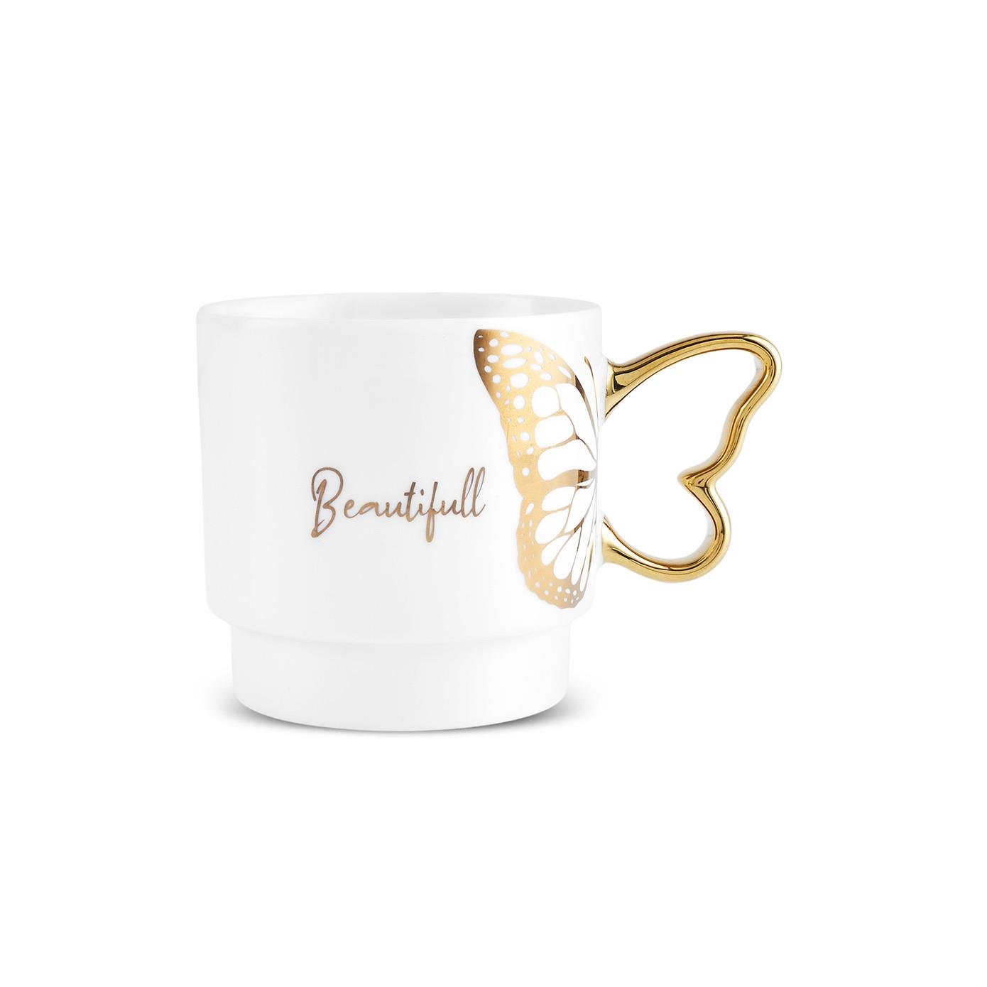 Karaca Kelebek Beauty Mug 340 Ml