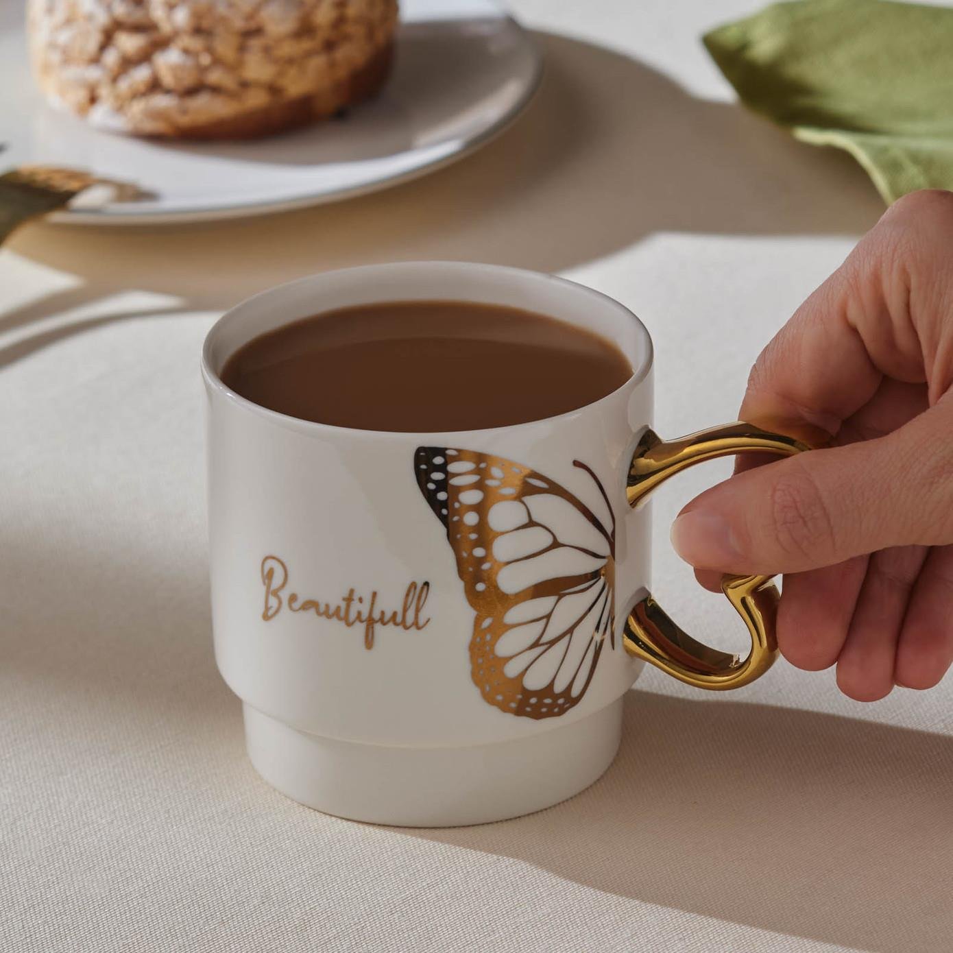 Karaca Kelebek Beauty Mug 340 Ml