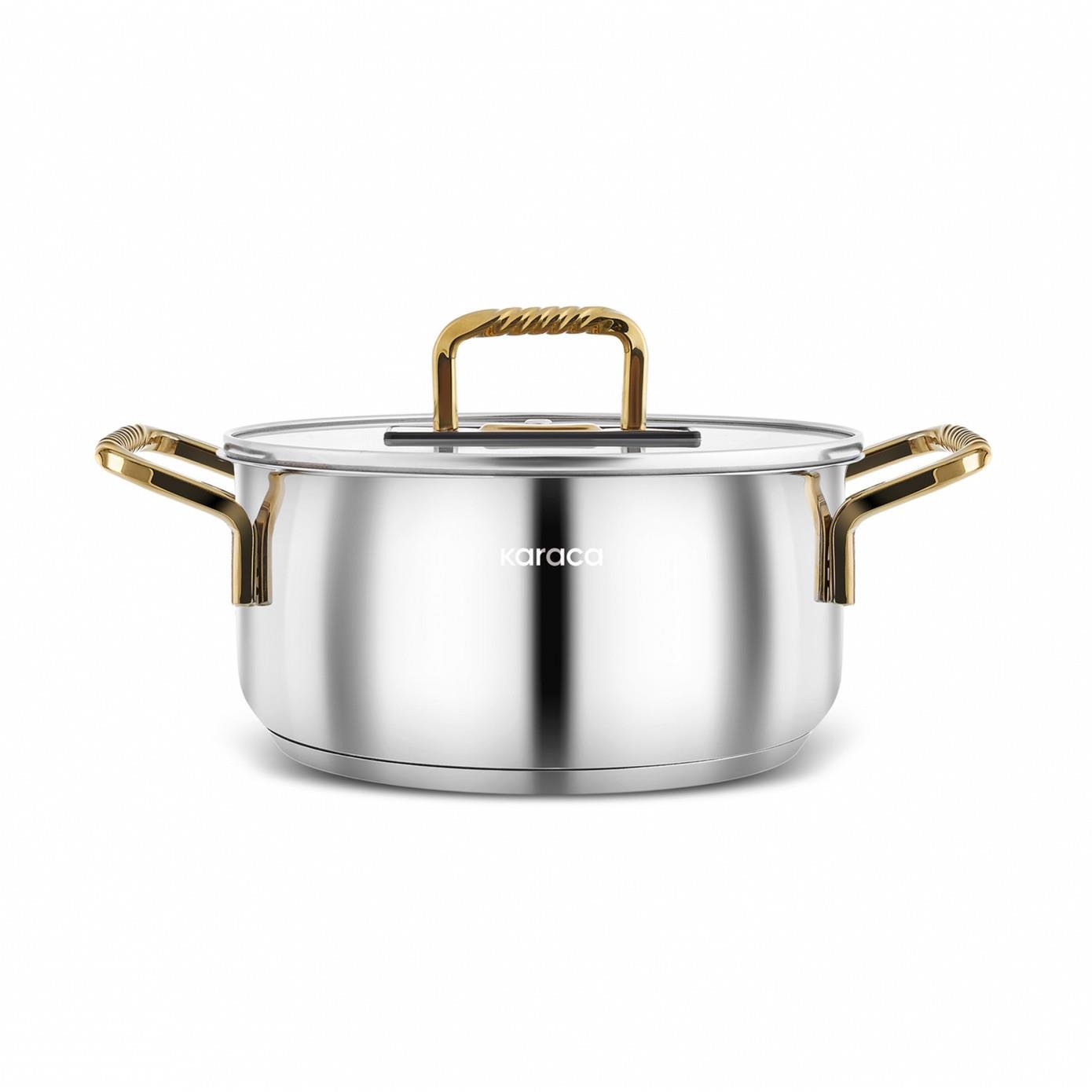 Karaca Maçka İndüksiyon Tabanlı Çelik Tencere 20 Cm Gold