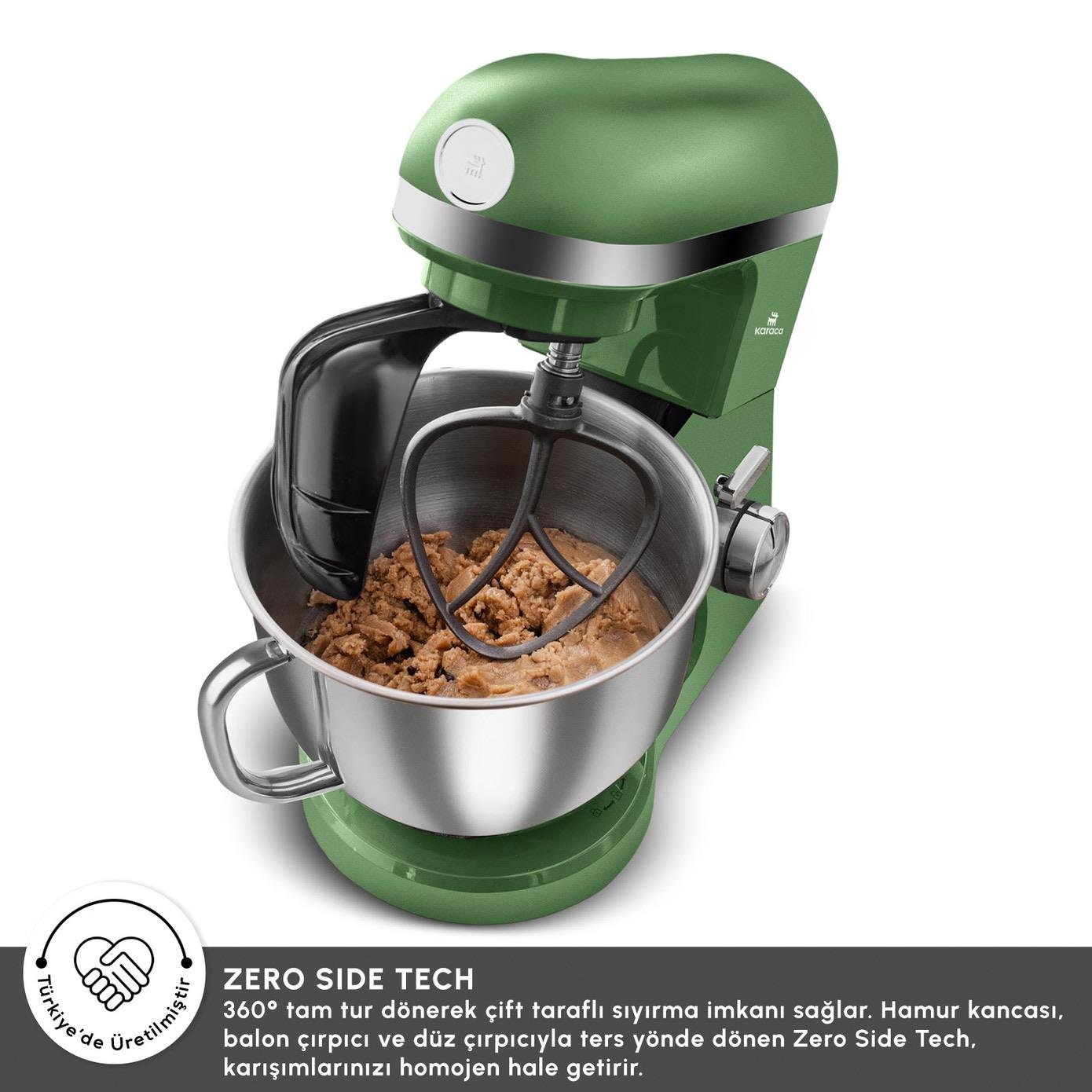 Karaca Mastermaid Chef Pro Çift Kollu Hamur Yoğurma Makinesi Emerald Green 1750W 5L