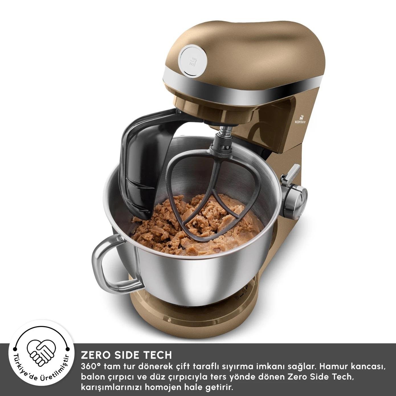 Karaca Mastermaid Chef Pro Çift Kollu Hamur Yoğurma Makinesi Walnut Brown 1750W 5L