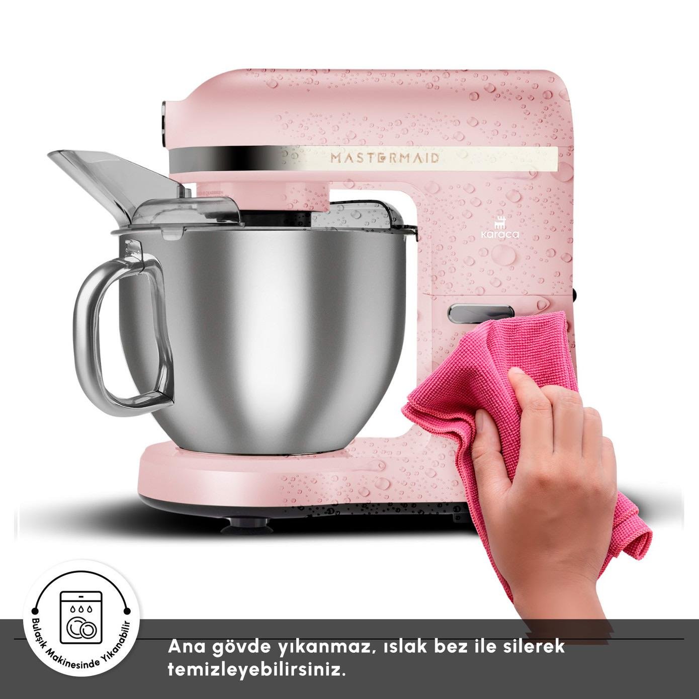 Karaca Mastermaid Chef Pro Çift Kollu Stand Mikser Pearly Pink 1750w 5L