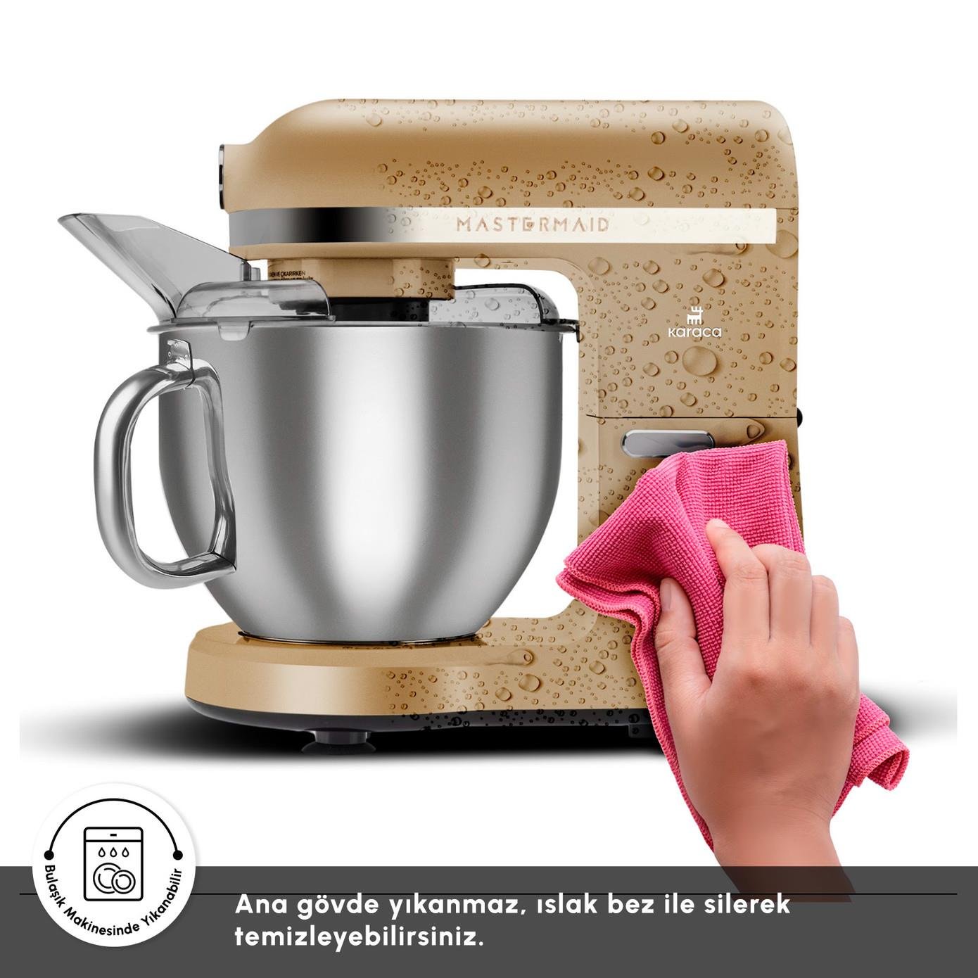 Karaca Mastermaid Chef Pro Çift Kollu Hamur Yoğurma Makinesi Mineral Gold 1750W 5L