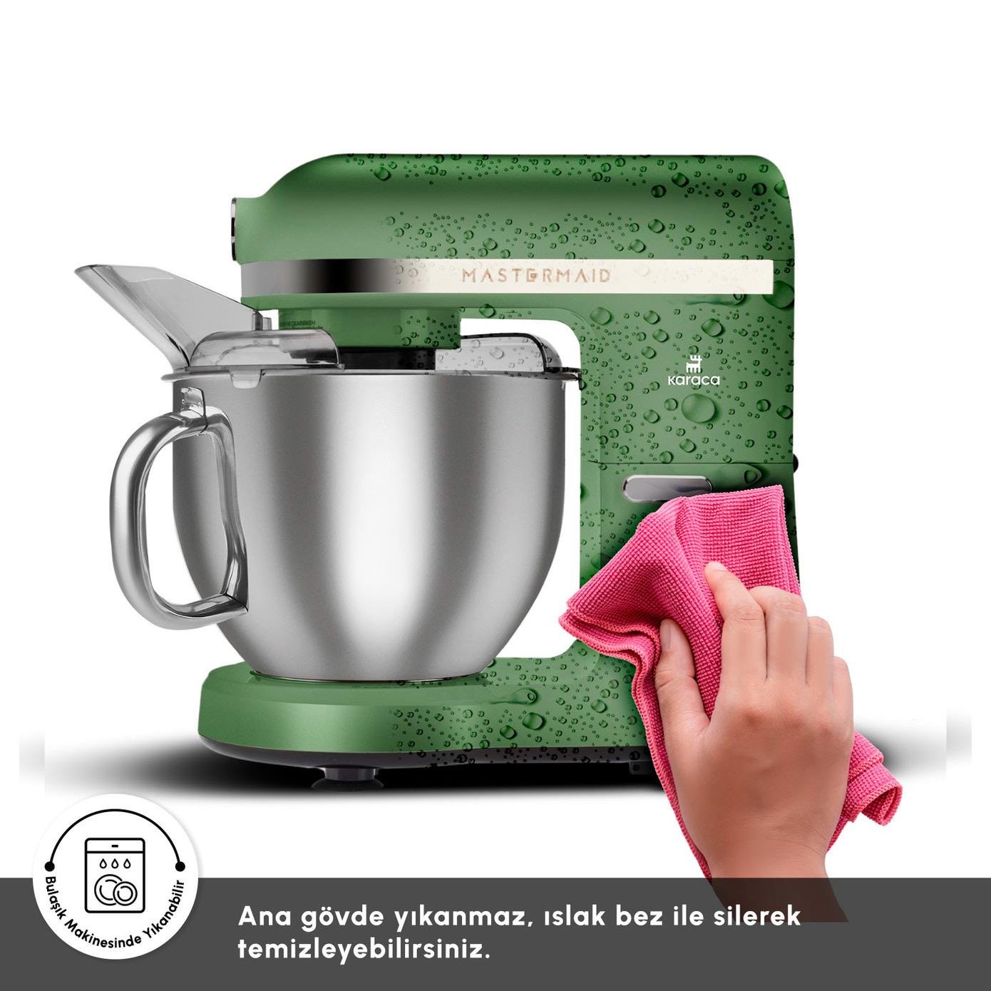 Karaca Mastermaid Chef Pro Çift Kollu Hamur Yoğurma Makinesi Emerald Green 1750W 5L