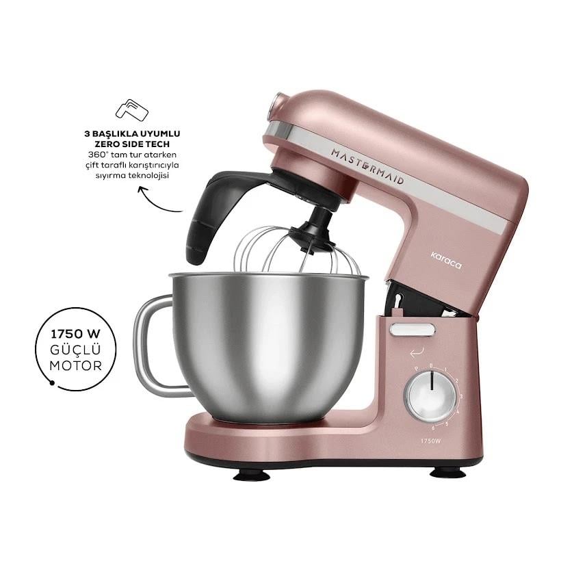 Karaca Mastermaid Chef Pro Çift Kollu Hamur Yoğurma Makinesi Rosegold 1750 W 5L