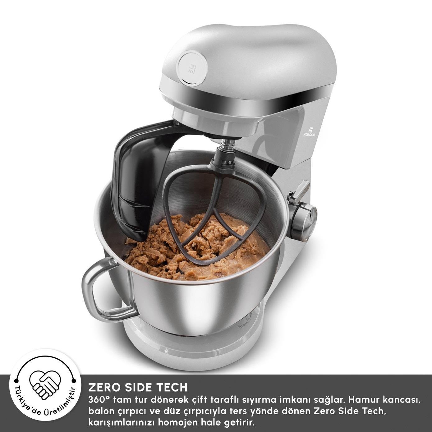 Karaca Mastermaid Chef Pro Çift Kollu Stand Mikser Pearl White 1750 W