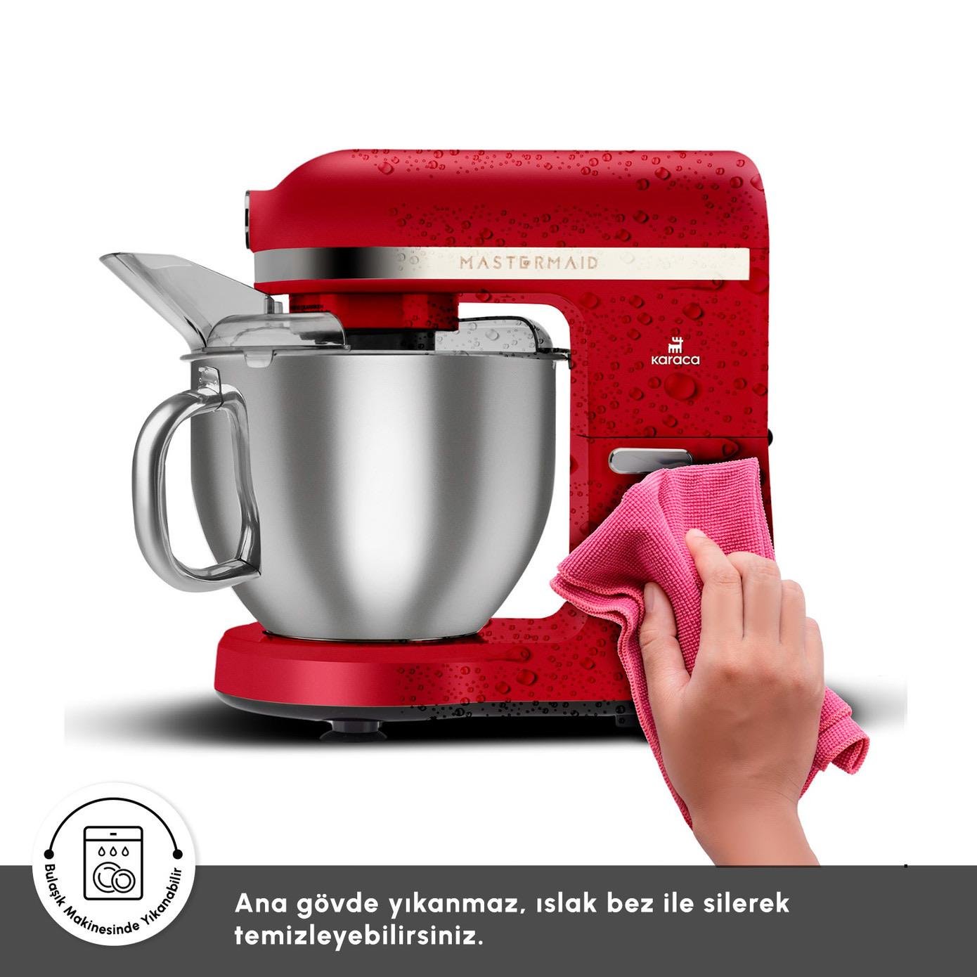 Karaca Mastermaid Chef Pro Çift Kollu Hamur Yoğurma Makinesi Imperial Red 1750W 5L