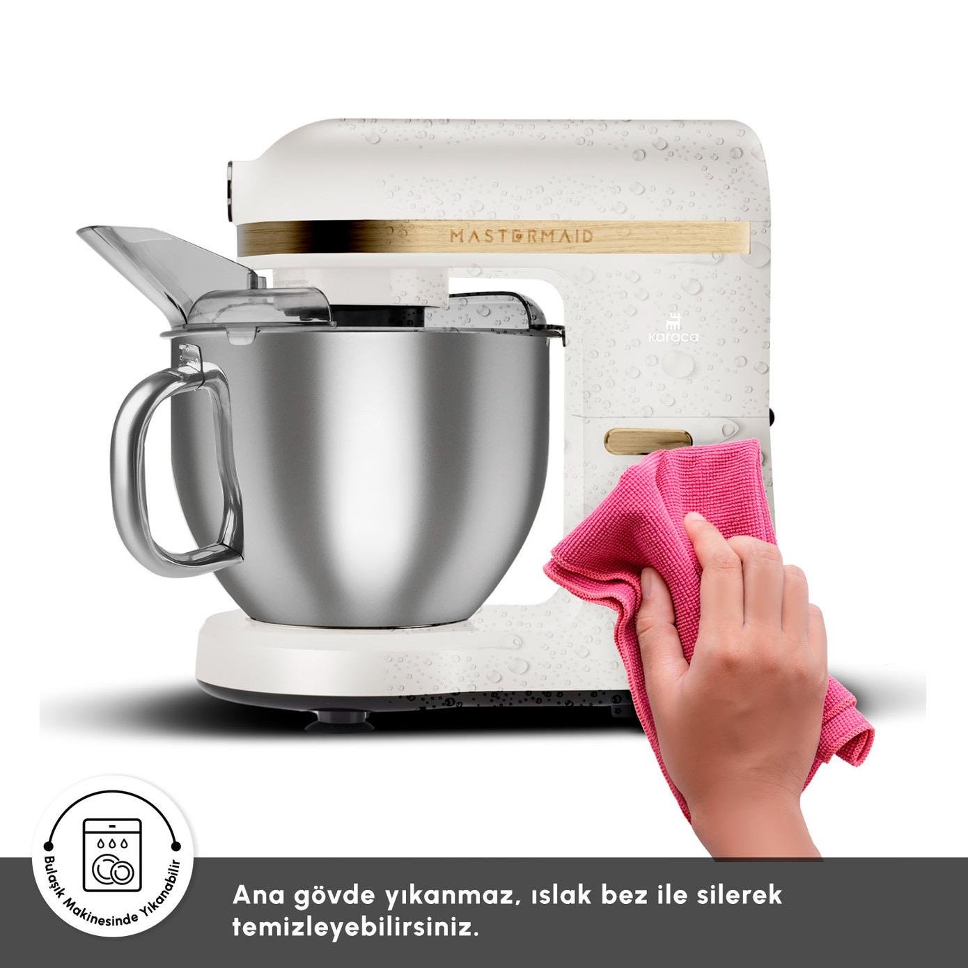 Karaca Mastermaid Chef Pro Çift Kollu Hamur Yoğurma Makinesi Wood Craft 1750W 5L