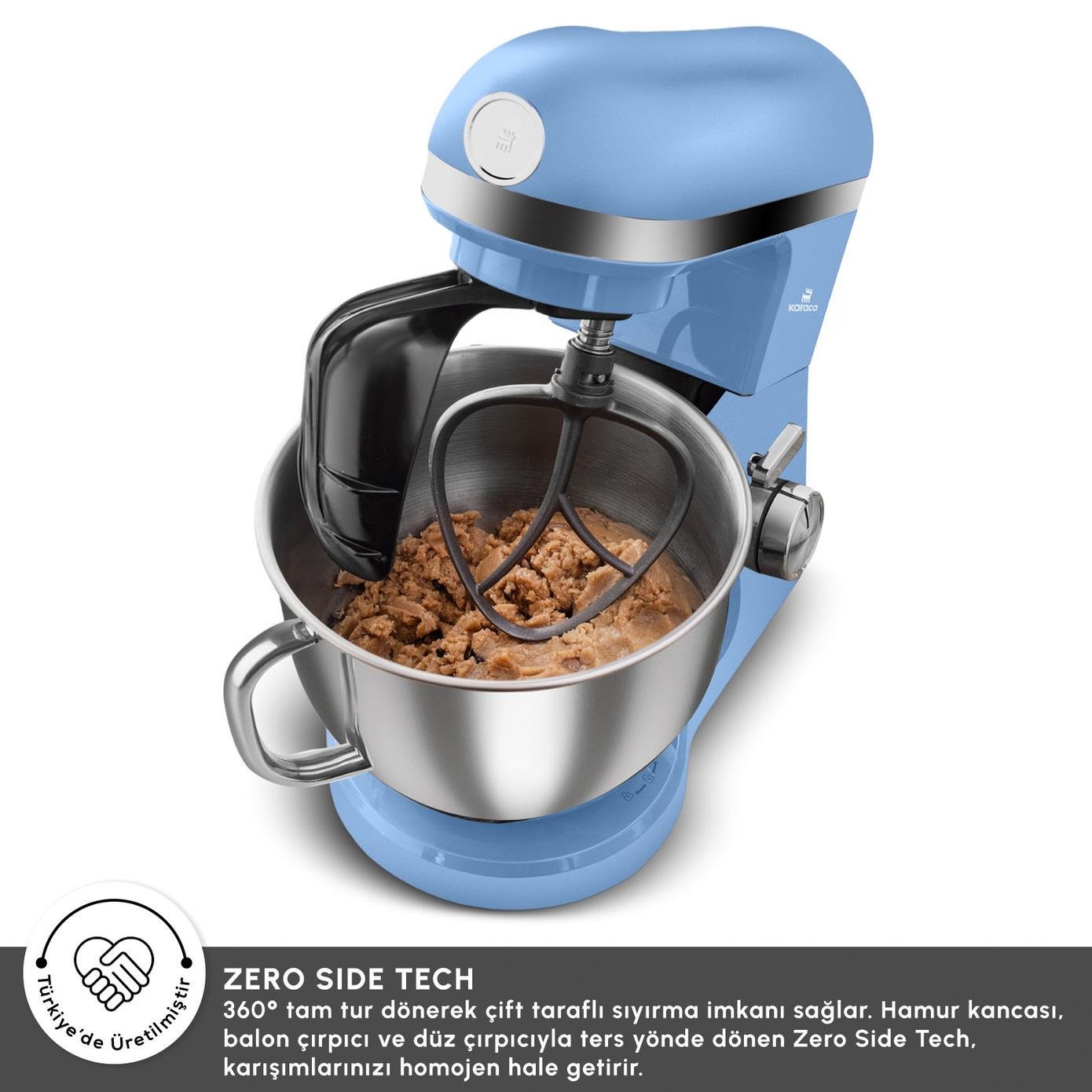 Karaca Mastermaid Chef Pro Çift Kollu Hamur Yoğurma Makinesi Royal Blue 1750 W 5L