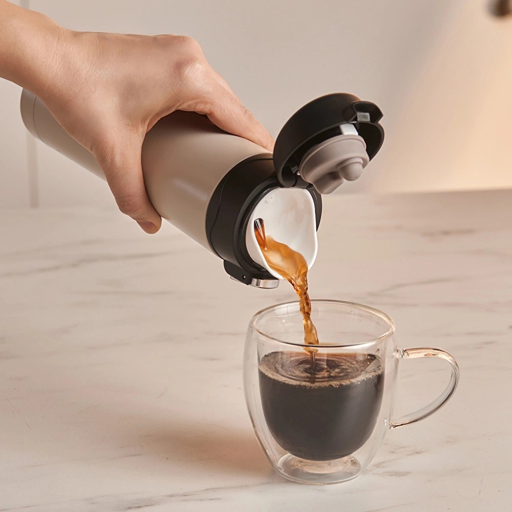 Karaca Pluton Çelik Sızdırmaz Termos Krem 450 ml
