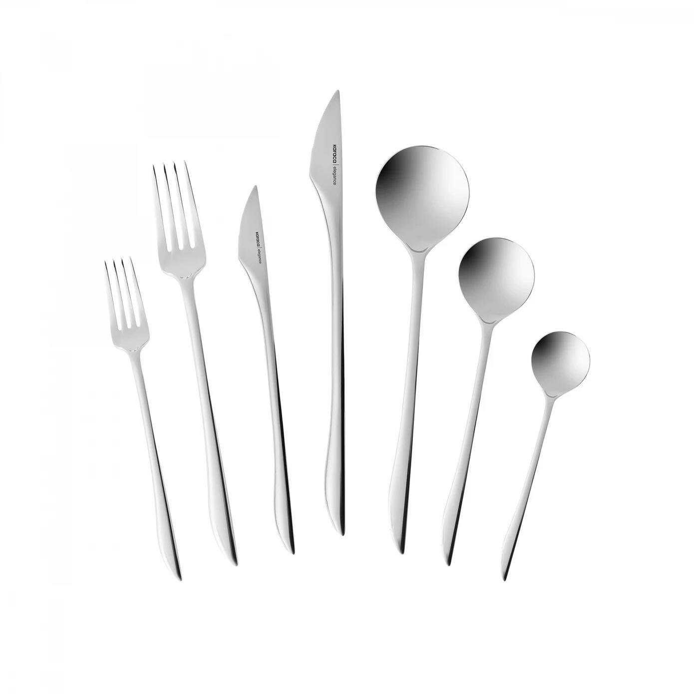 Karaca Premium Platin Von 12 Kişilik 84 Parça Çatal Kaşık Bıçak