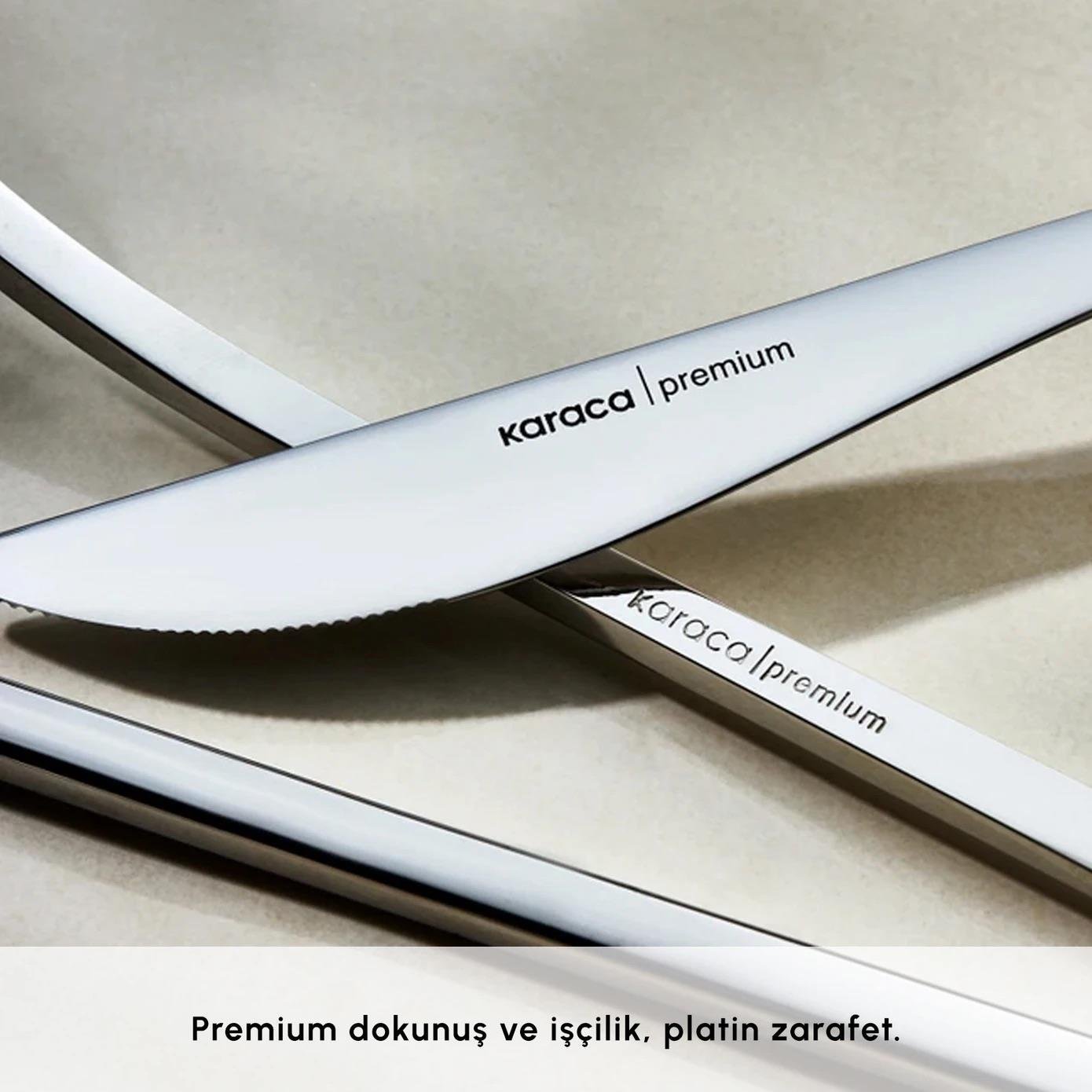 Karaca Premium View 84 Parça 12 Kişilik Kutulu Çatal Kaşık Bıçak Takımı