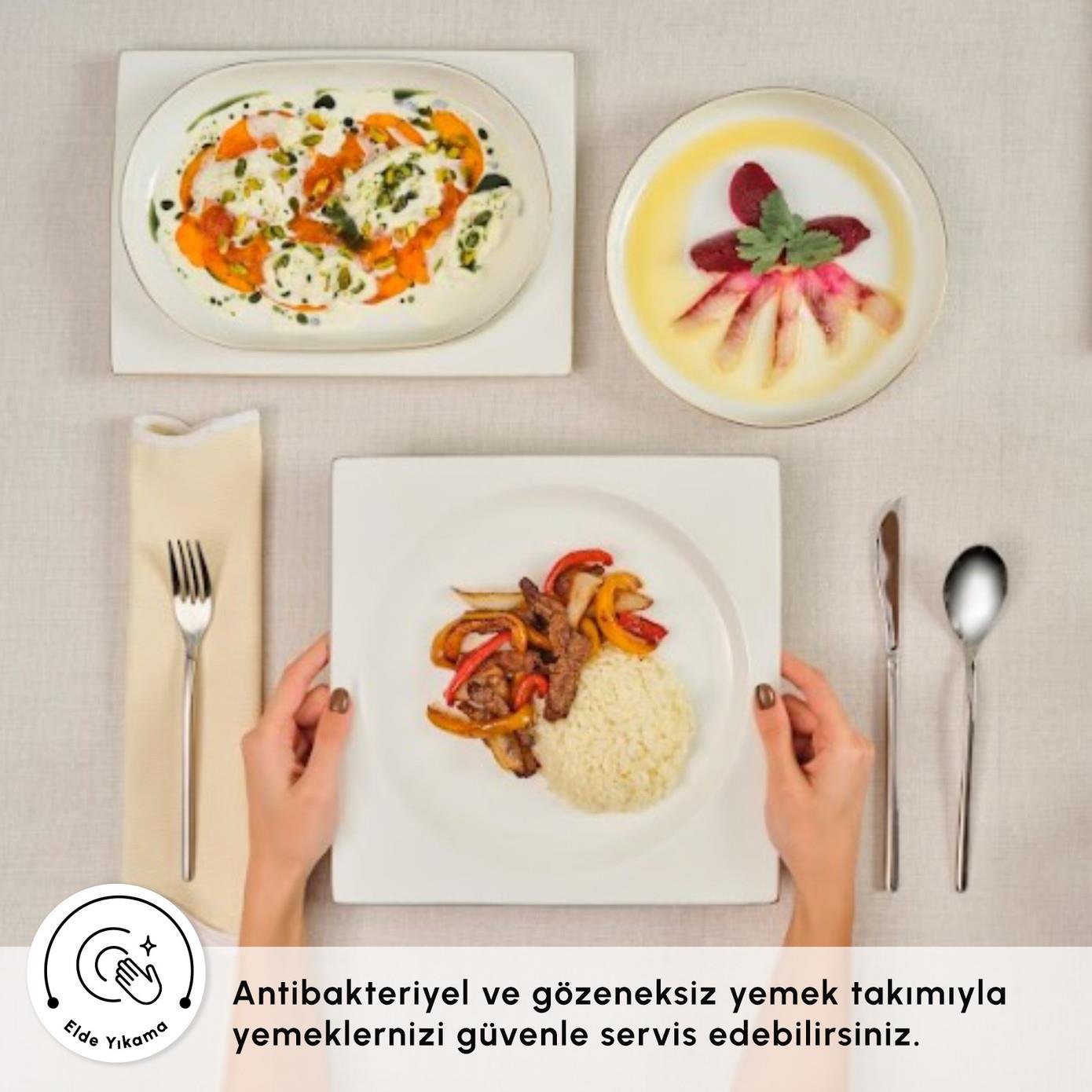 Karaca Red Carpet Collection Fine Pearl Extra Nish 62 Parça 12 Kişilik Yemek Takımı Gold