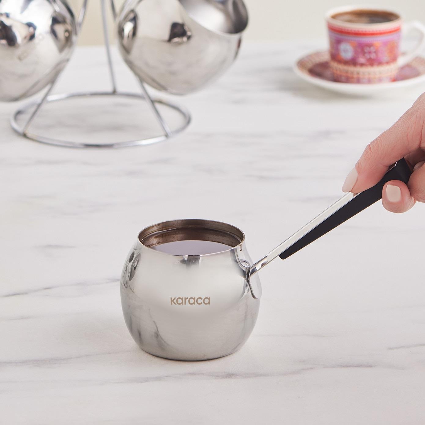 Karaca Revna 3lü Cezve Takımı Siyah