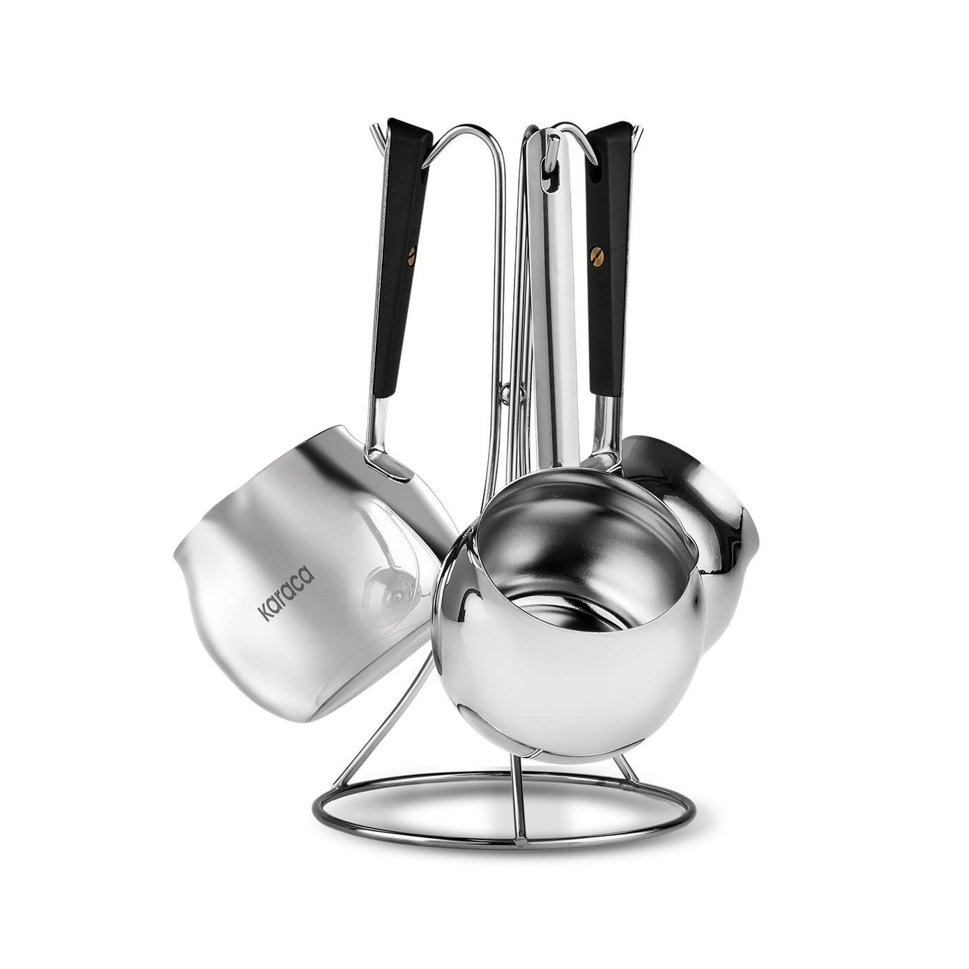 Karaca Revna 3lü Cezve Takımı Siyah