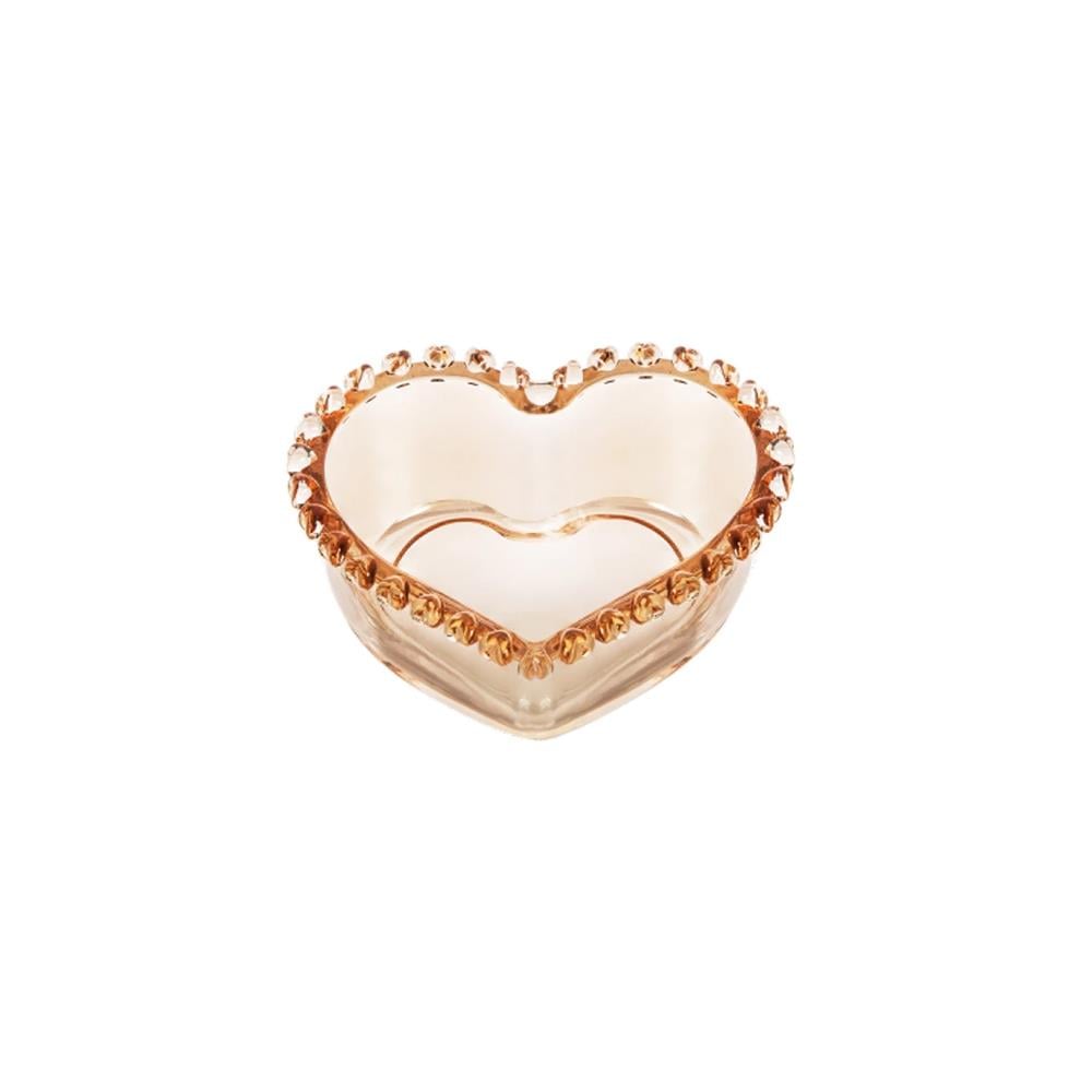 Karaca Rory Amber 13 cm Cam Kalp Kase