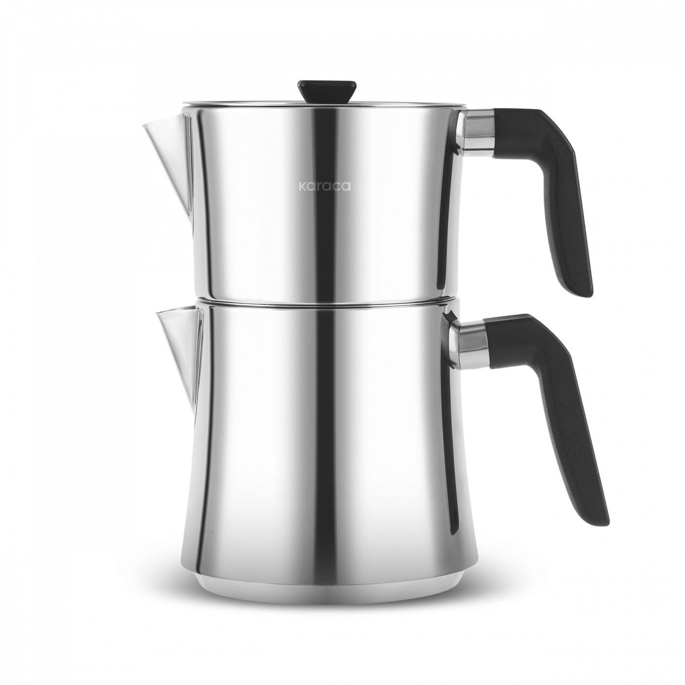 Karaca Sivuple Large Siyah Çaydanlık