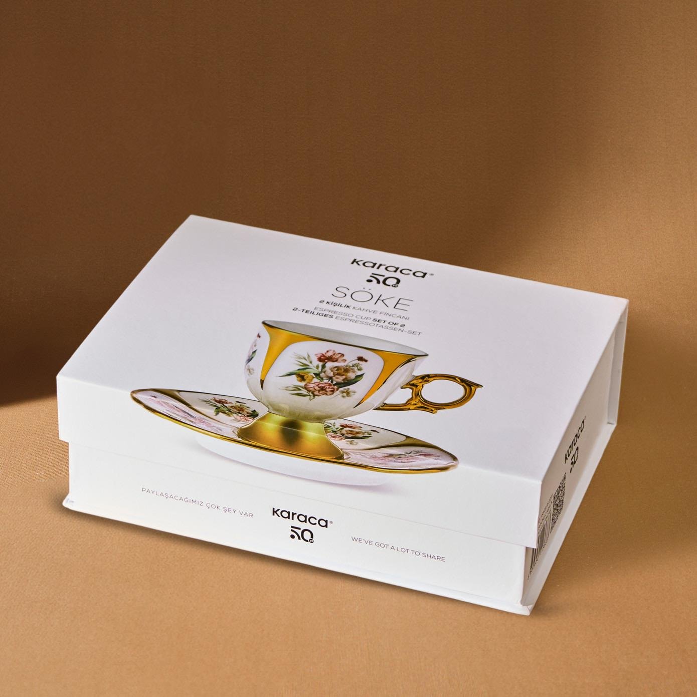 Karaca Söke 2 Kişilik Kahve Fincan Takımı 90 ml