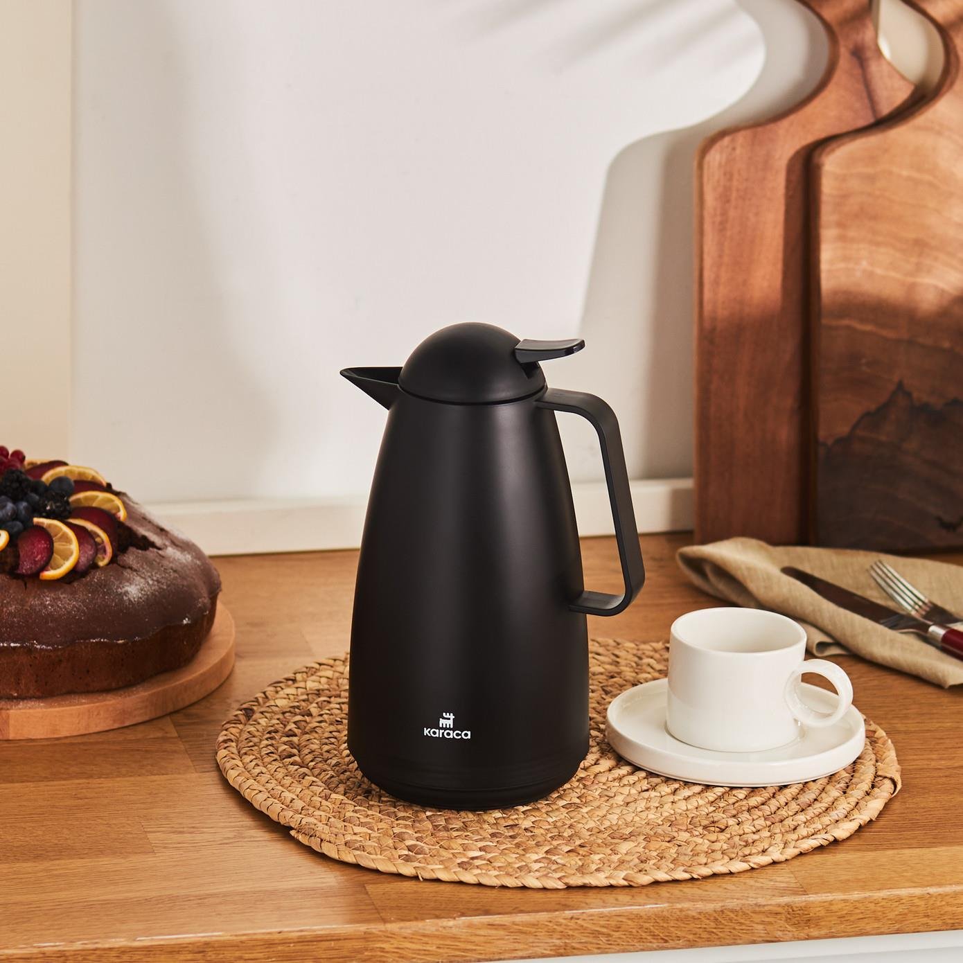 Karaca Stella Sızdırmaz Termos Siyah 1 L