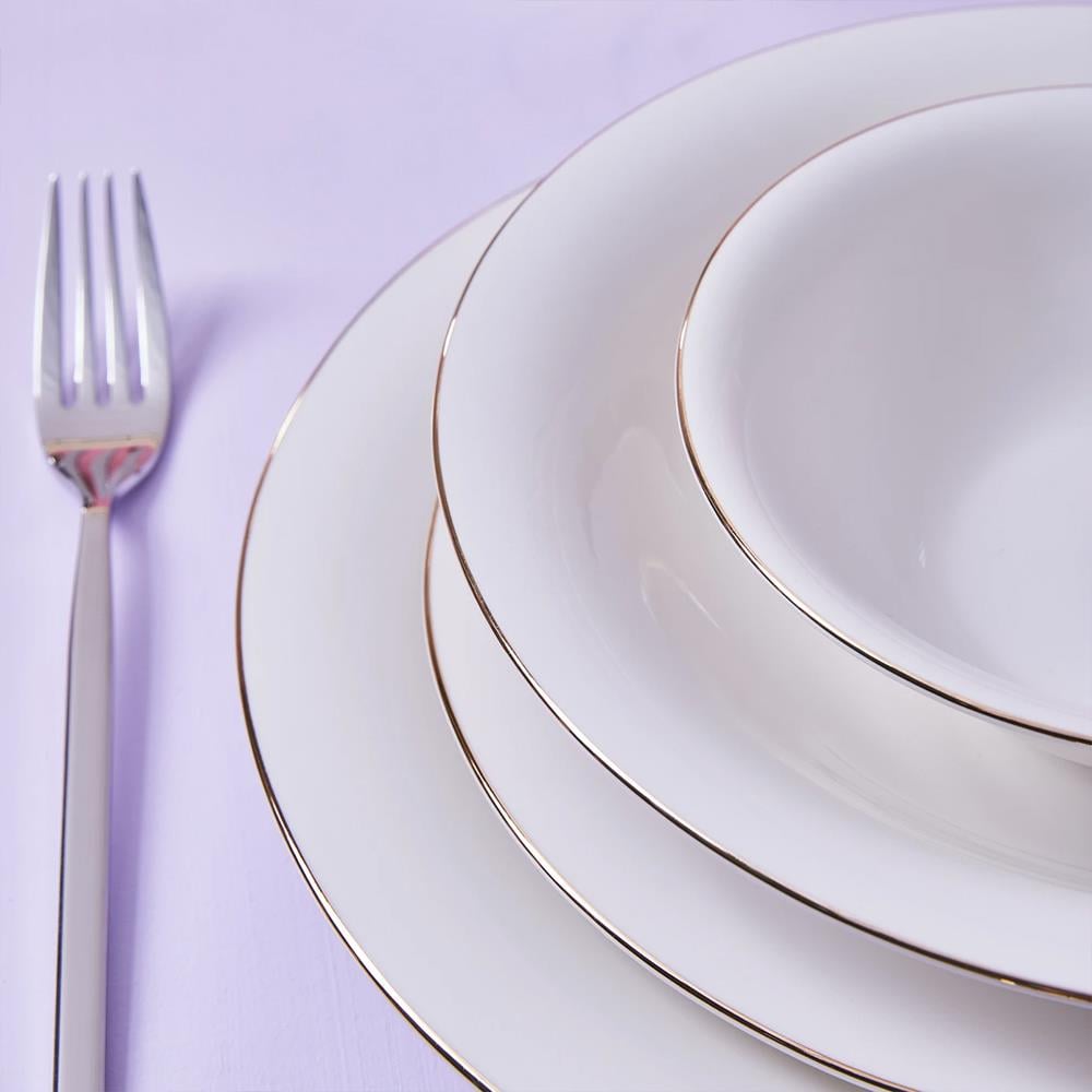 Karaca Stream Bone Realto 60 Parça 12 Kişilik Yemek Takımı Gold