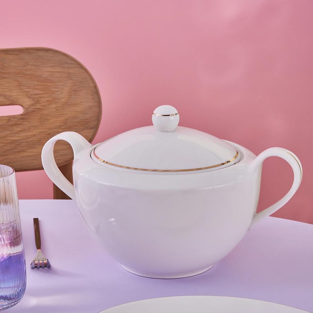 Karaca Stream Bone Realto 60 Parça 12 Kişilik Yemek Takımı Gold