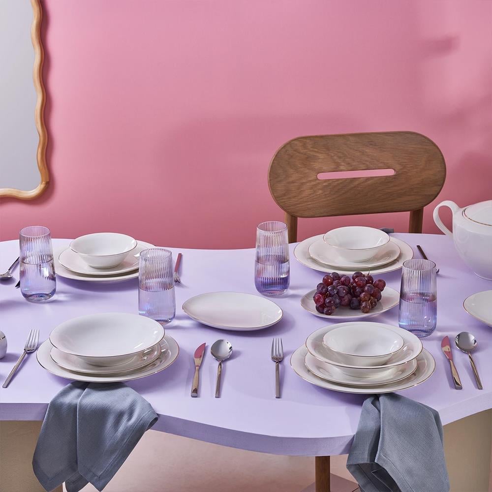 Karaca Stream Bone Realto 60 Parça 12 Kişilik Yemek Takımı Gold