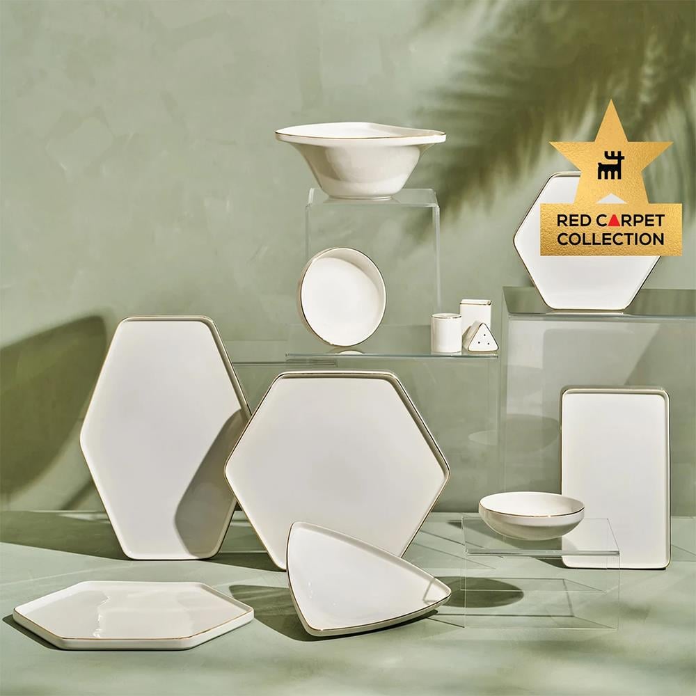 Karaca Streamline Geo Gold 59 Parça 12 Kişilik Yemek Takımı