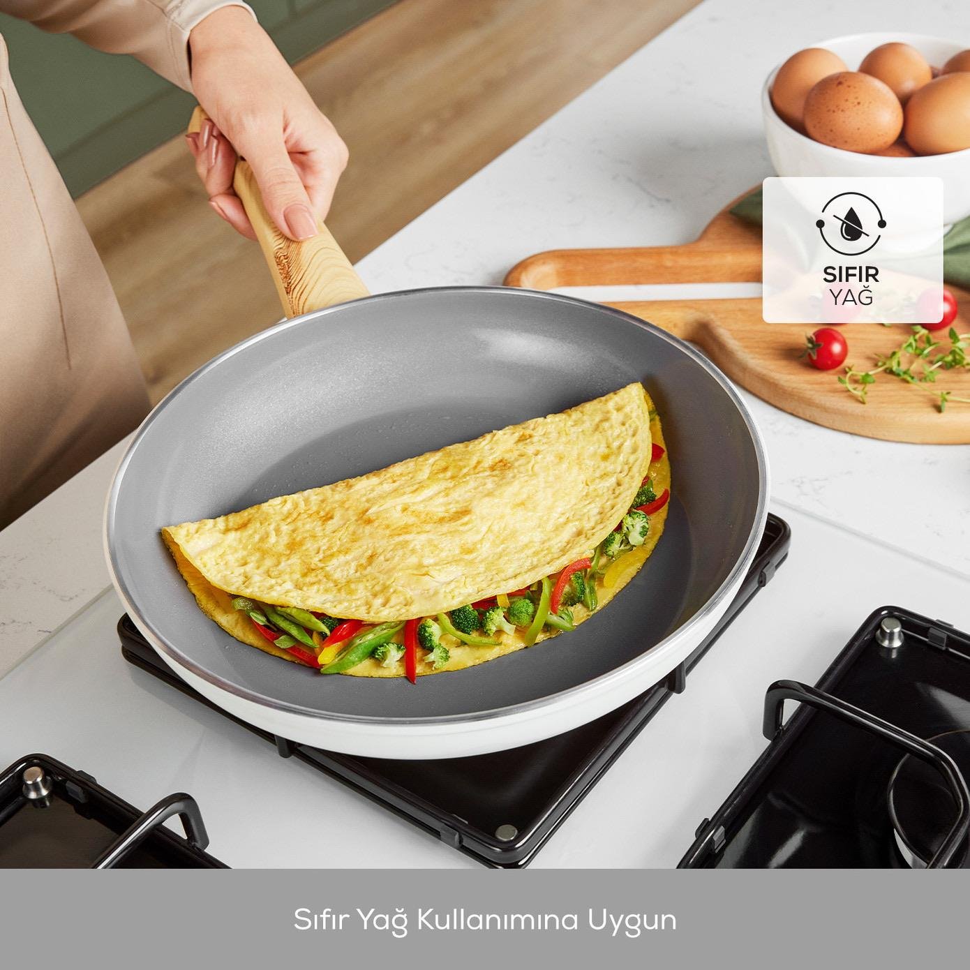 Karaca Swiss Crystal 15 Parça Tencere Seti Creamy