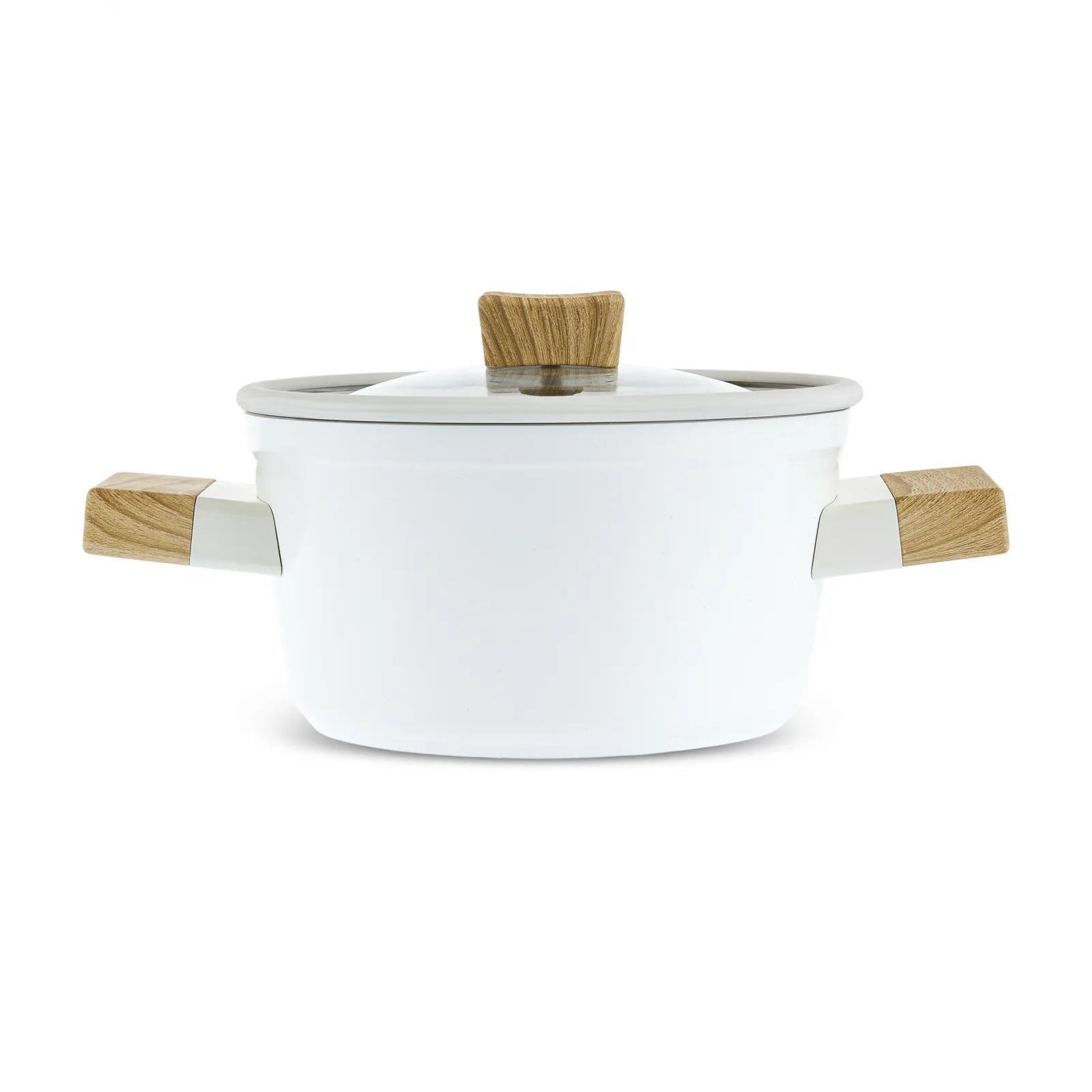 Karaca Swiss Crystal Creamy Wood Tencere 20 Cm