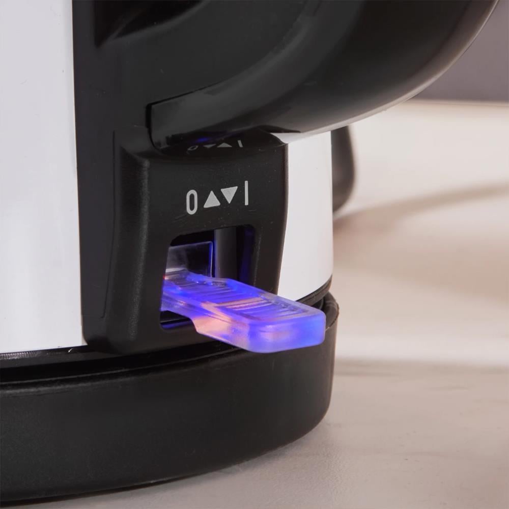 Karaca Tea Glass 2 in 1 Çelik Çay Makinesi ve Kettle Ocean Wave