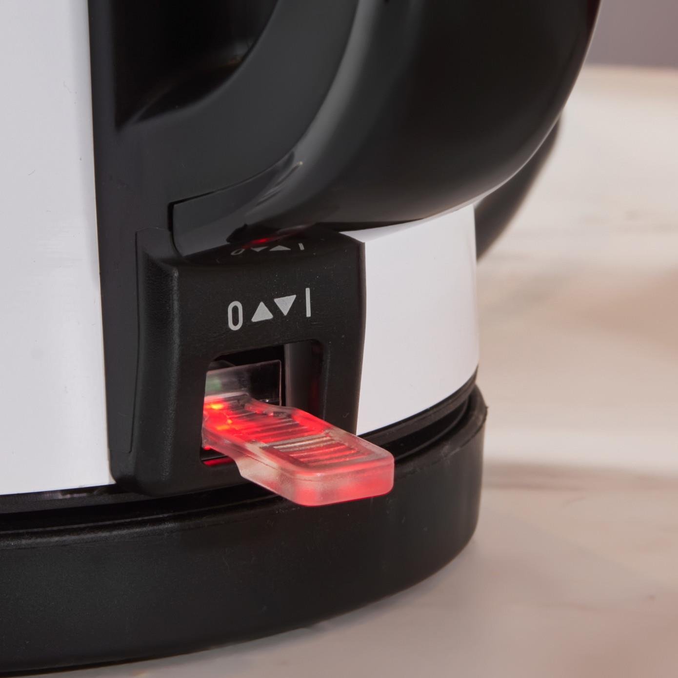 Karaca Tea Glass 2 in 1 Çelik Çay Makinesi ve Kettle White