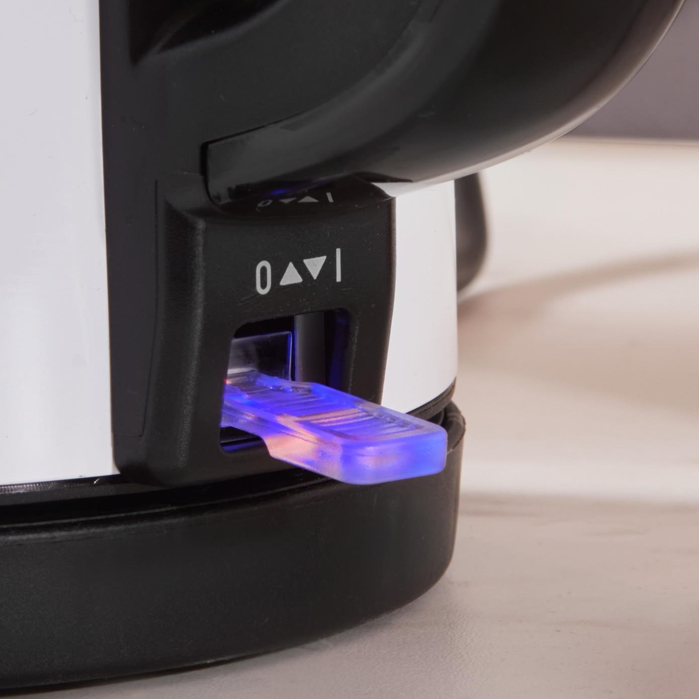 Karaca Tea Glass 2 in 1 Çelik Çay Makinesi ve Kettle White