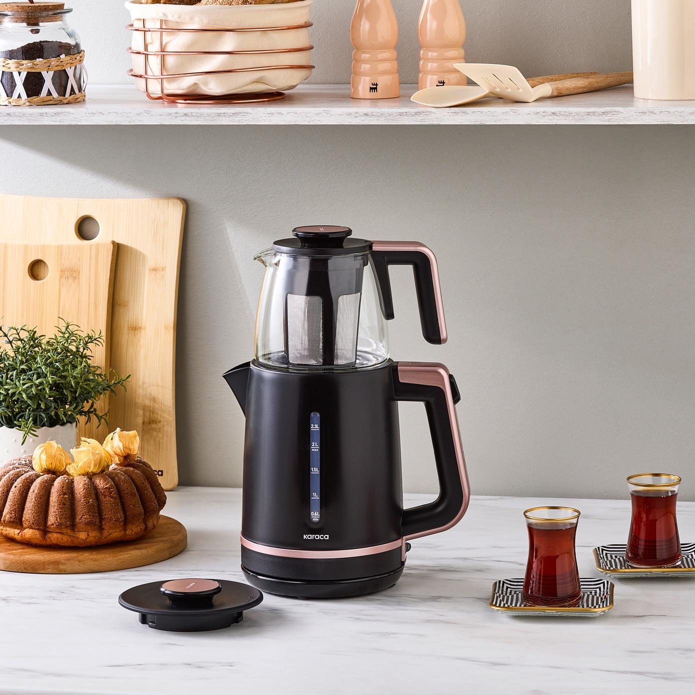 Karaca Tea Grande XL Çay Makinesi Rosegold