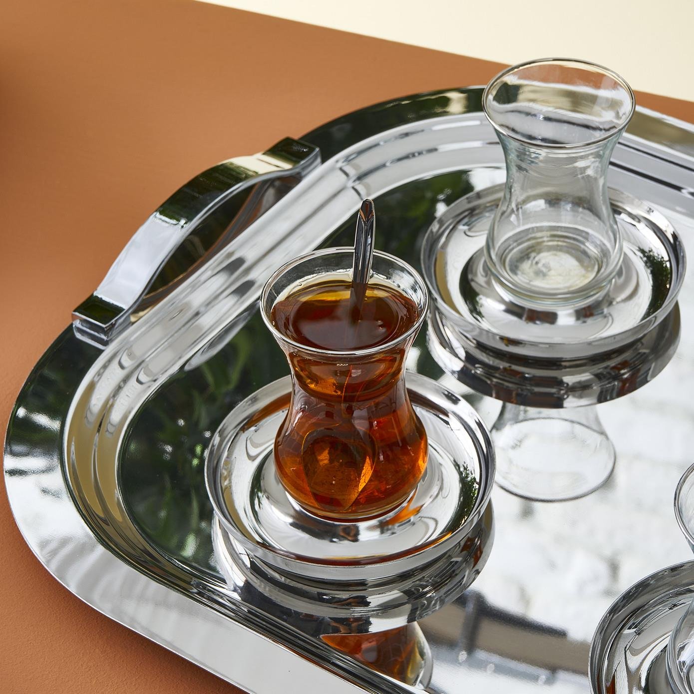 Karaca Timeless Platin 40 Parça 12 Kişilik Çay Seti