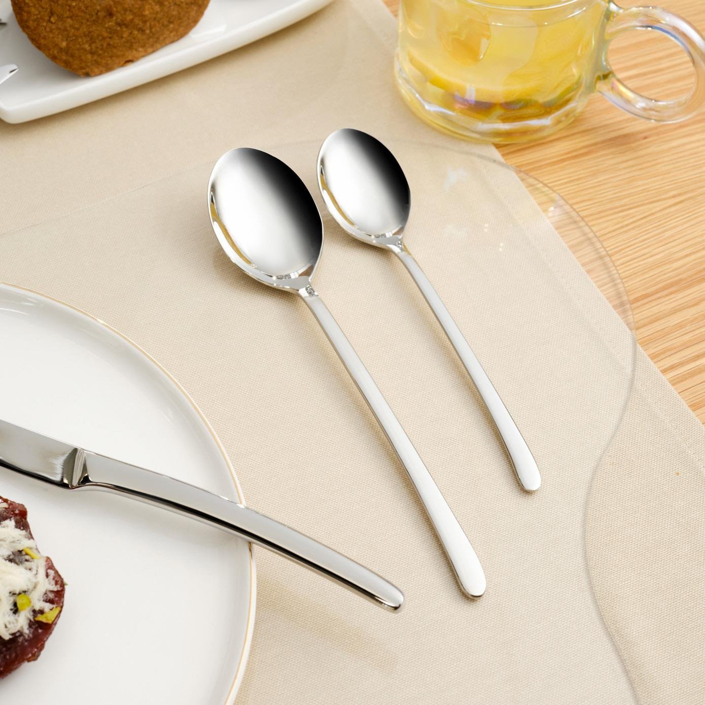 Karaca Tornado Elegance 84 Parça 12 Kişilik Kutulu Çatal Kaşık Bıçak Takımı