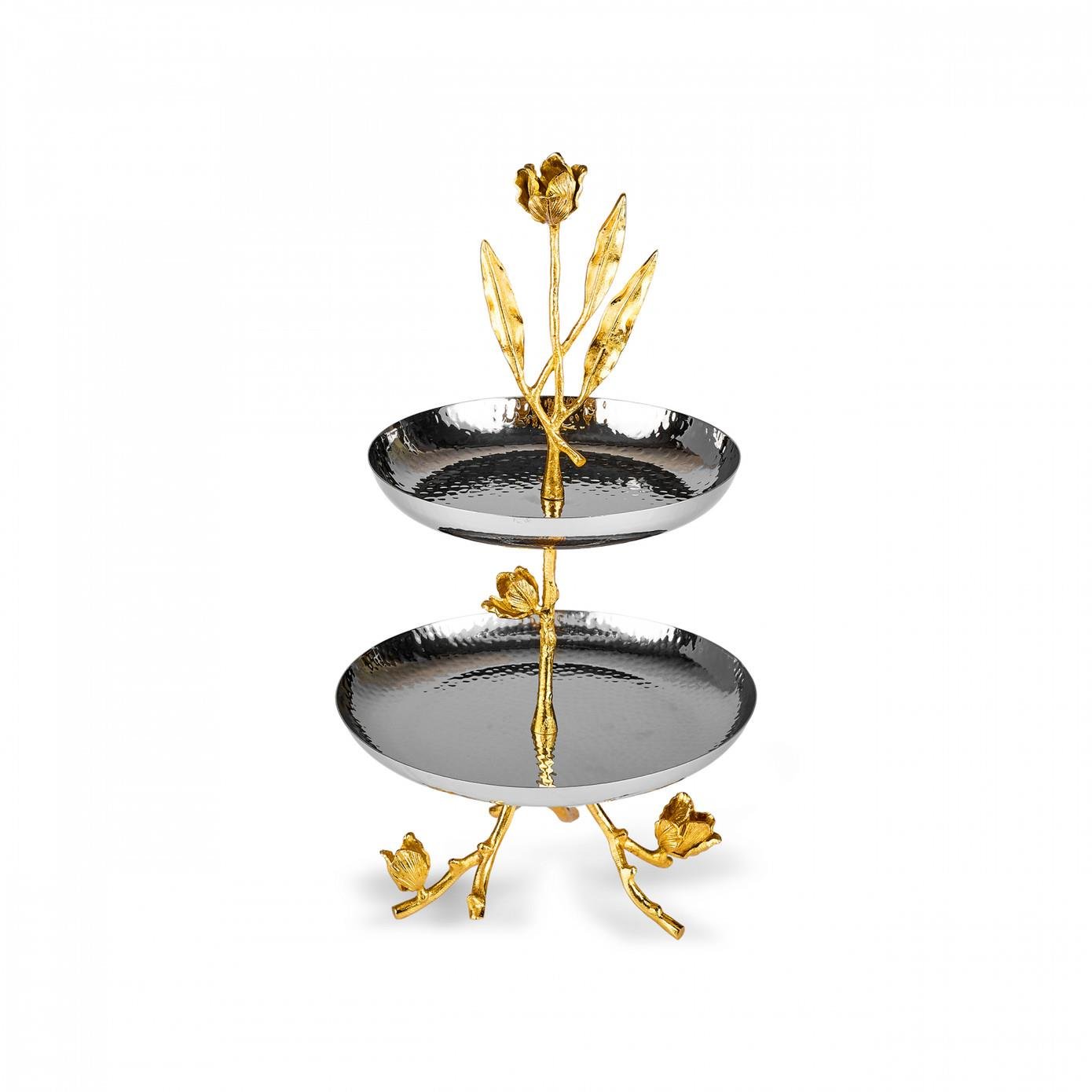 Karaca Tulip 2 Katlı Dekoratif Servislik