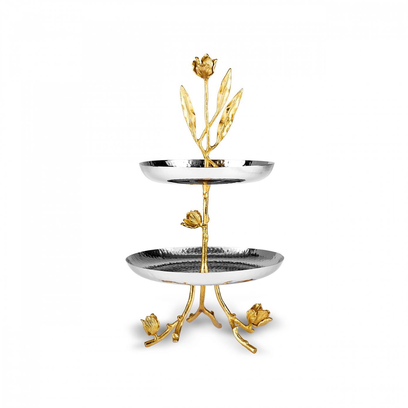 Karaca Tulip 2 Katlı Dekoratif Servislik