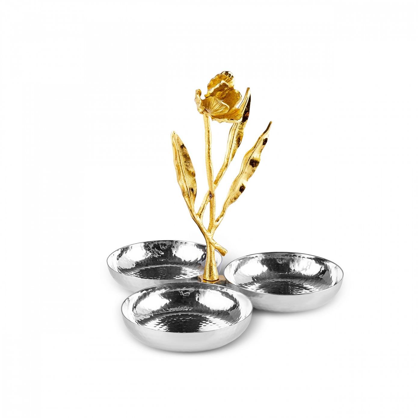 Karaca Tulip Dekoratif 3lü Çerezlik