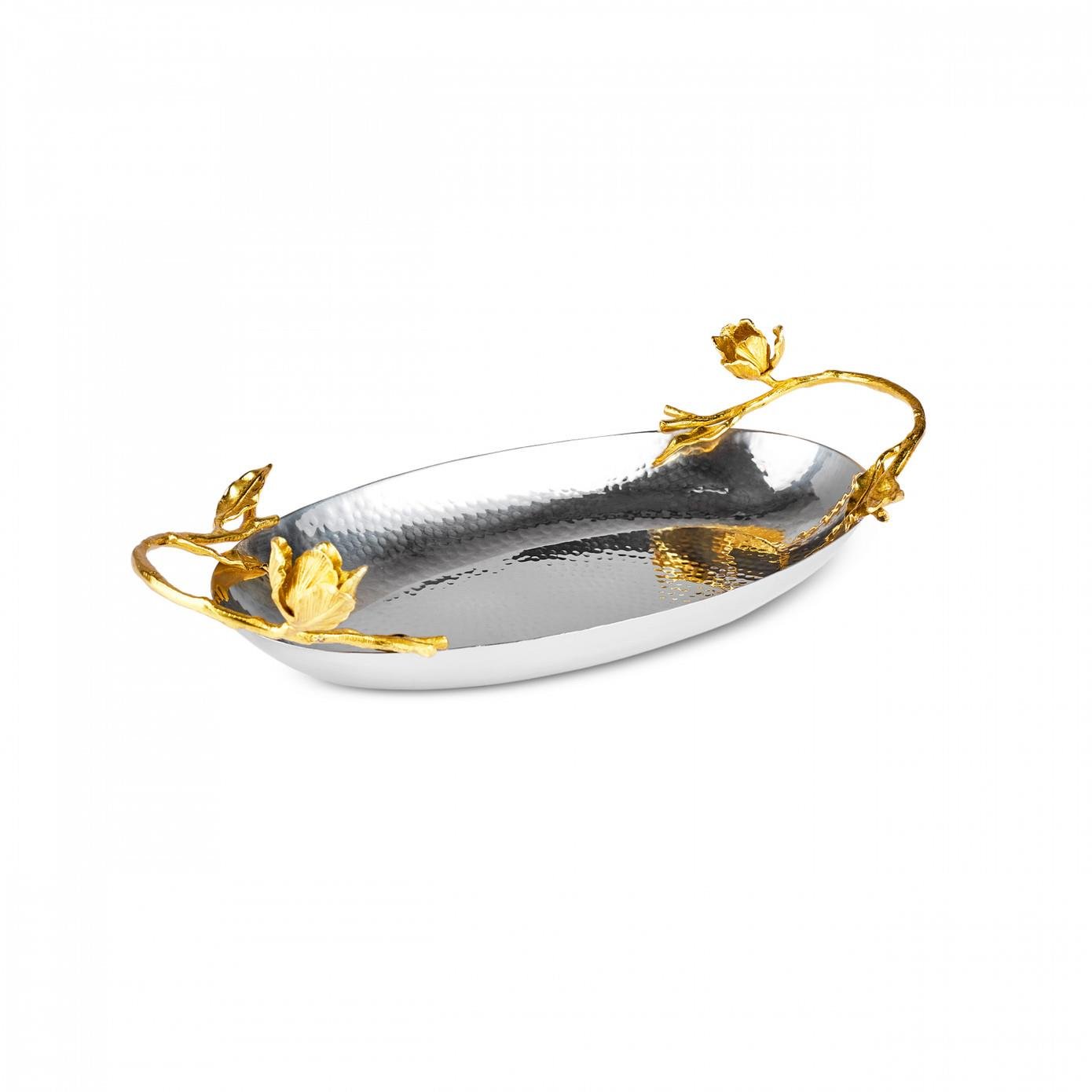 Karaca Tulip Dekoratif Oval Tepsi 31x19 cm