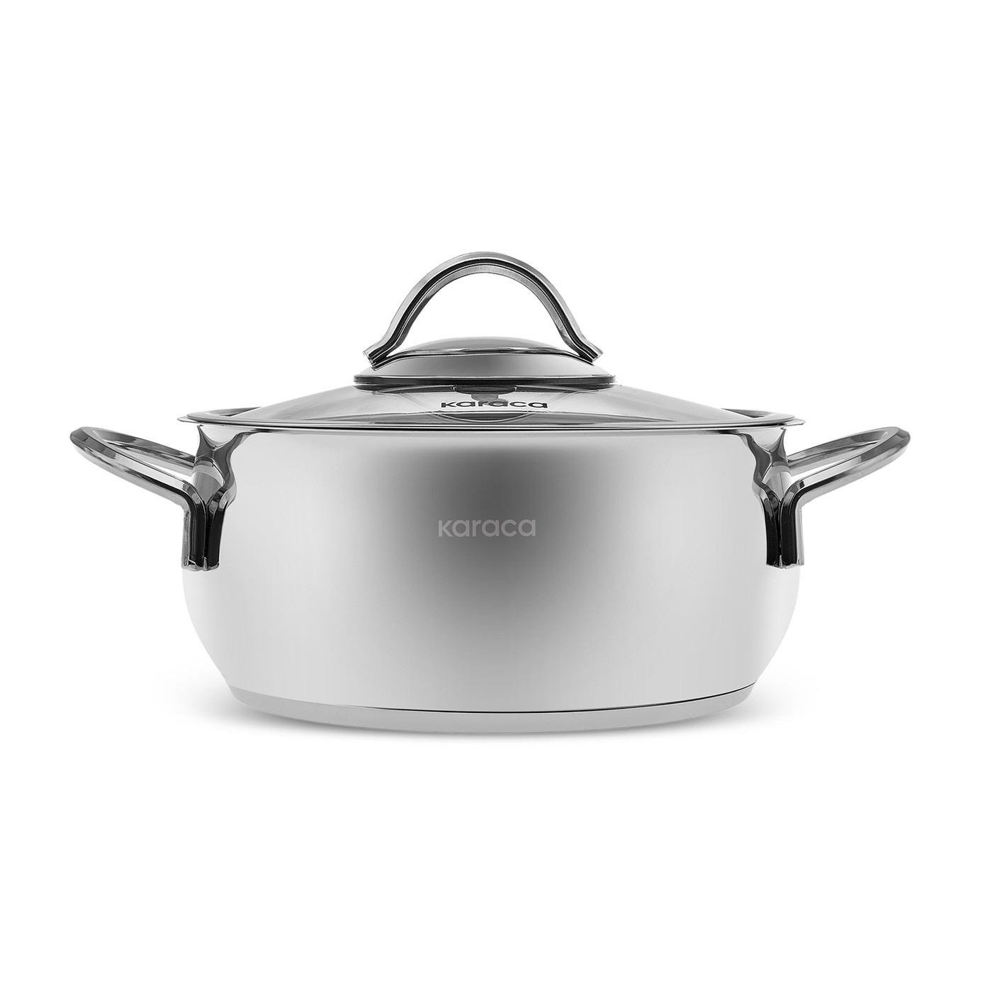 Karaca Urla İndüksiyon Tabanlı 8 Parça Çelik Tencere Seti