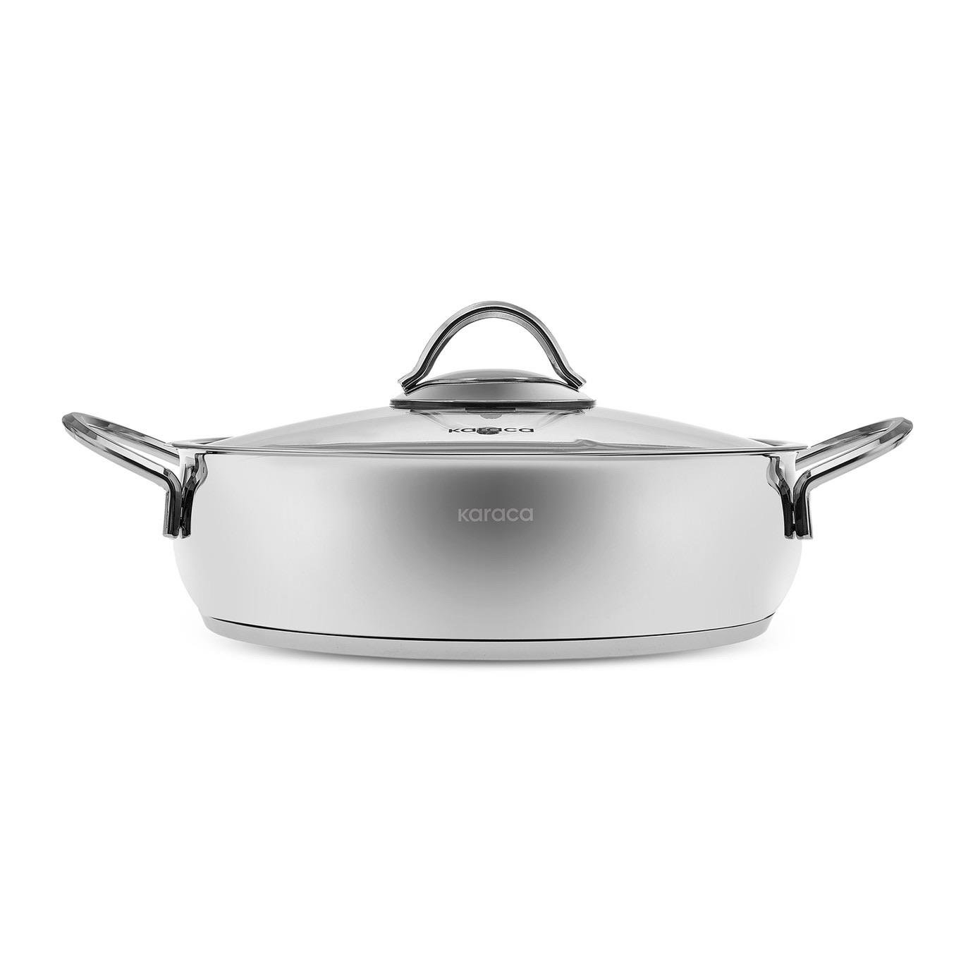 Karaca Urla İndüksiyon Tabanlı 8 Parça Çelik Tencere Seti