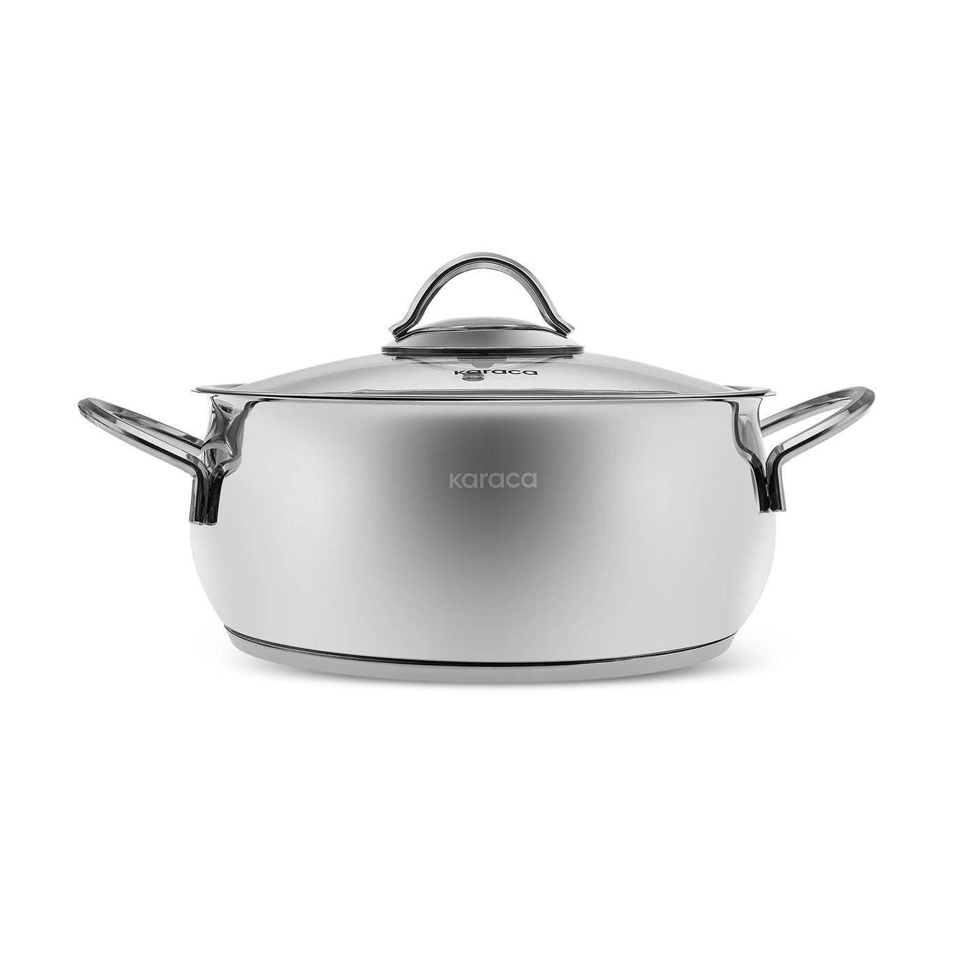 Karaca Urla İndüksiyon Tabanlı 8 Parça Çelik Tencere Seti