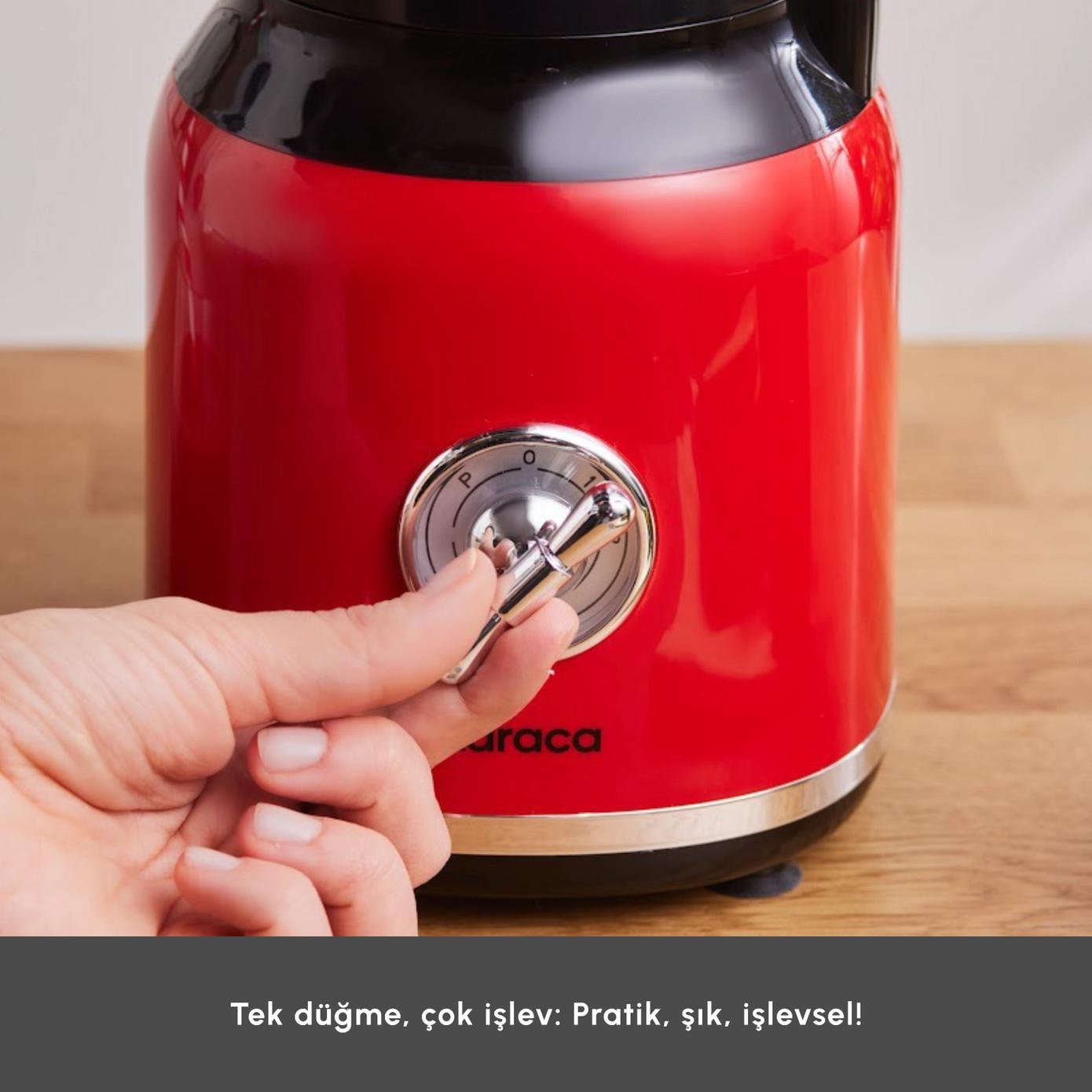 Karaca Vintage Craft Smoothie Blender Red