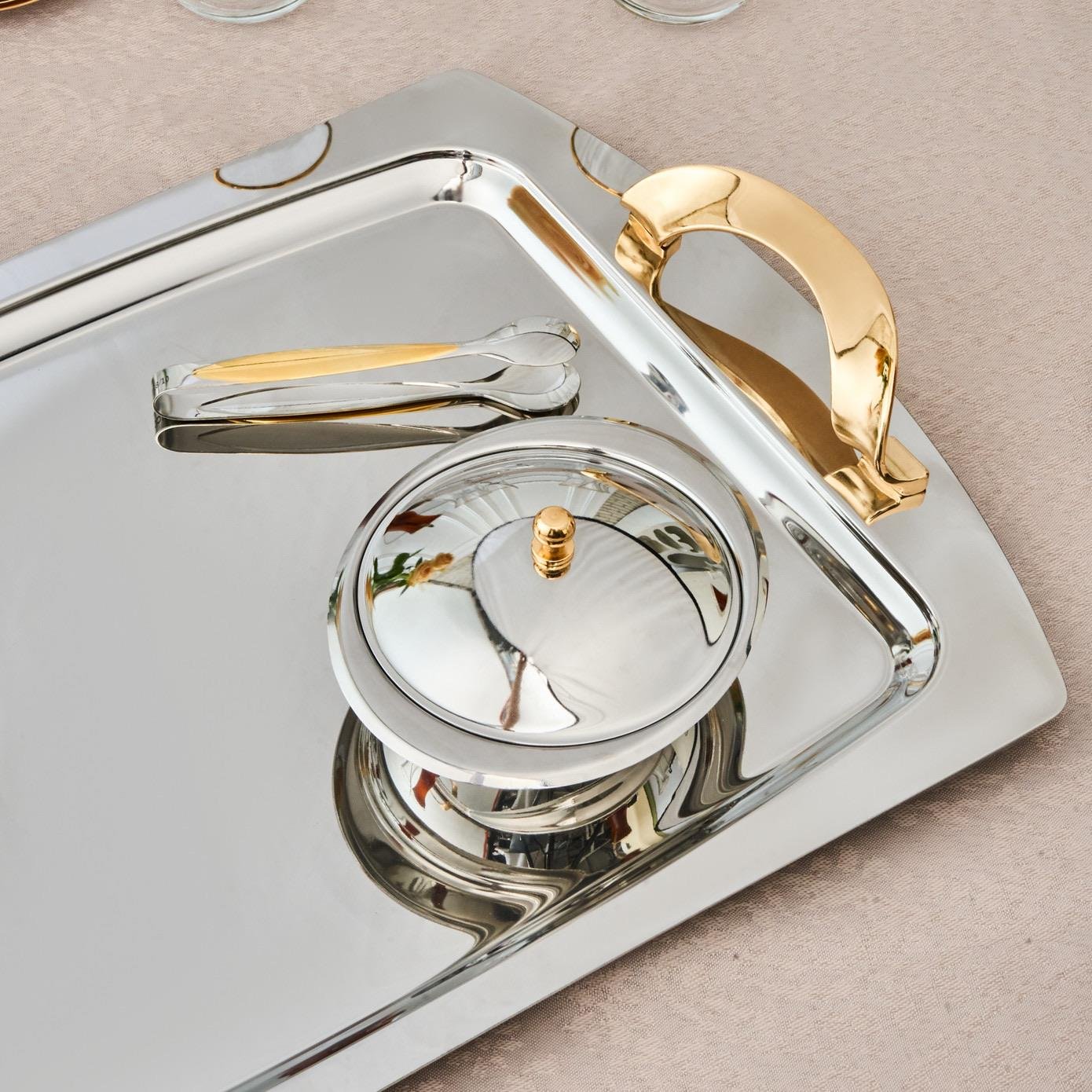 Karaca Vista Gold 40 Parça 12 Kişilik Çay Seti