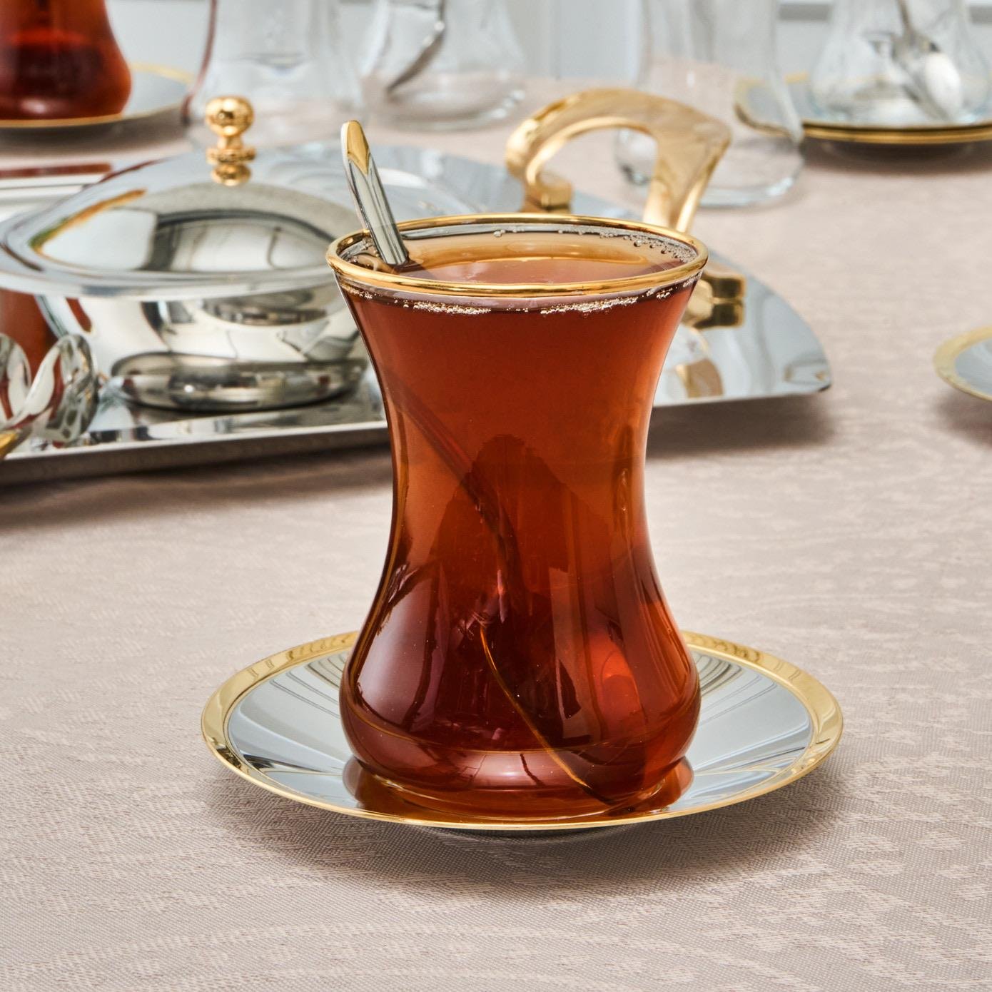 Karaca Vista Gold 40 Parça 12 Kişilik Çay Seti