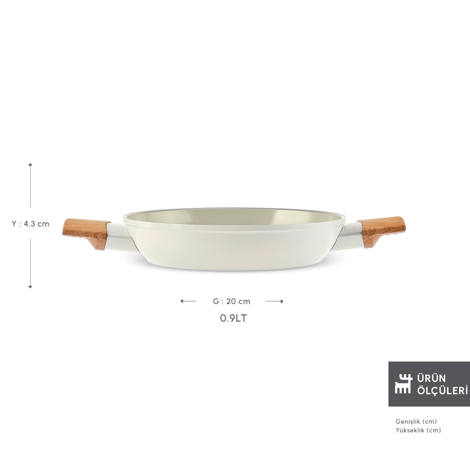 Karaca x Refika Swiss Crystal Almond Cream İndüksiyon Tabanlı 20 cm SahanKaraca x Refika Swiss Crystal Almond Cream İndüksiyon Tabanlı 20 cm SahanKaraca x Refika Swiss Crystal Almond Cream İndüksiyon