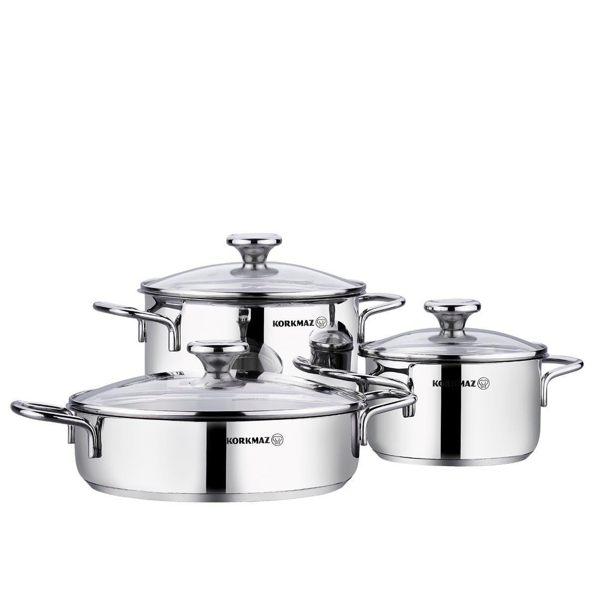 Korkmaz A1092 Alia 6 Parça Tencere Seti A1092