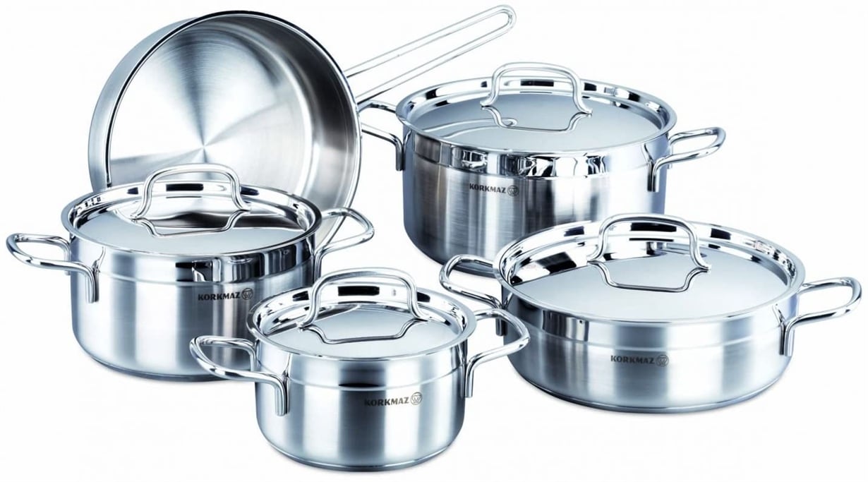 Korkmaz Alfa 9 Parça Tencere Seti A1660